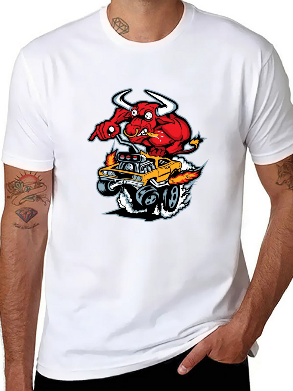 Red Devil Hot Rod T-Shirt - Mens Graphic Tee product image 7