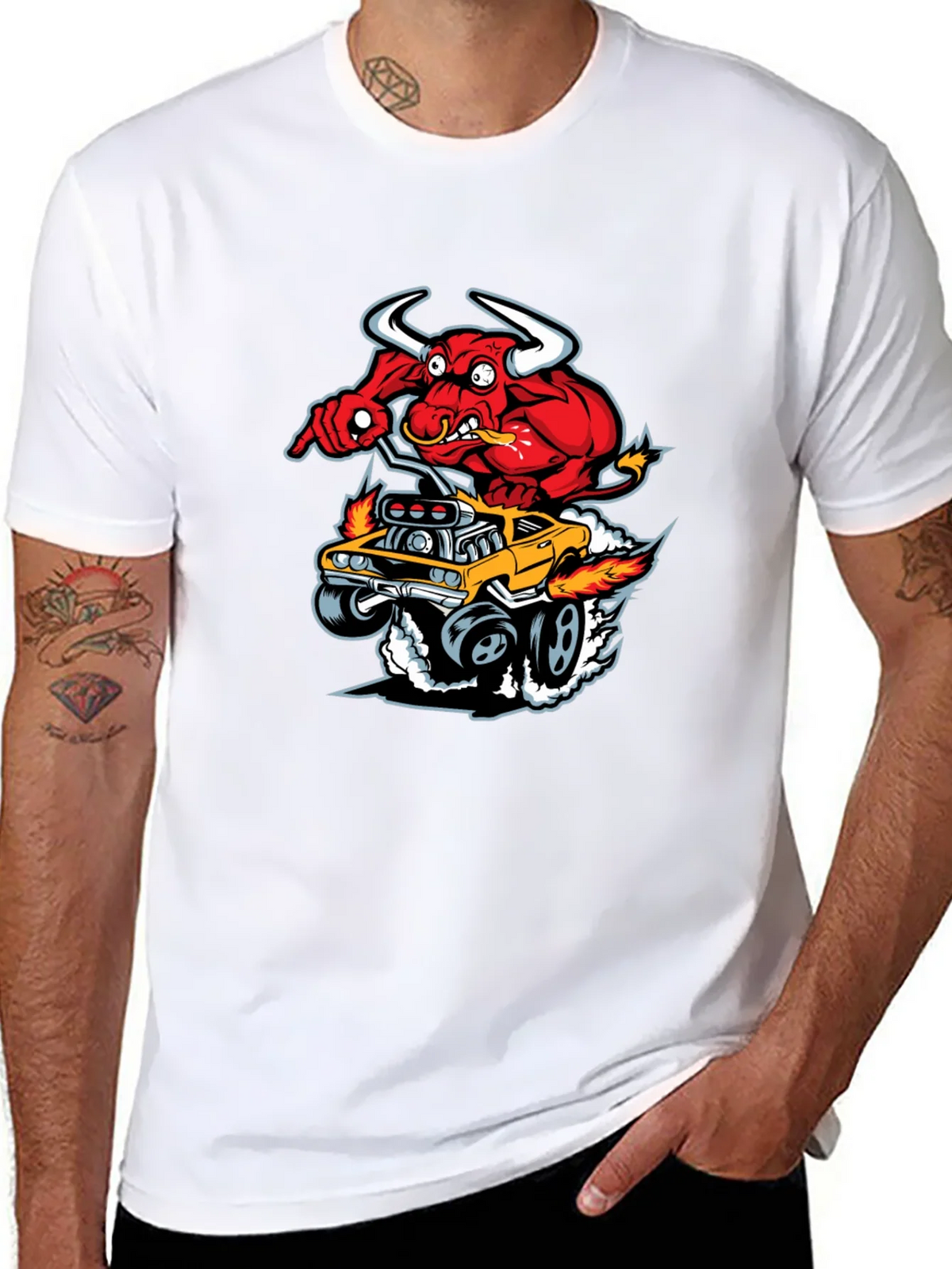 Red Devil Hot Rod T-Shirt - Mens Graphic Tee product image 7
