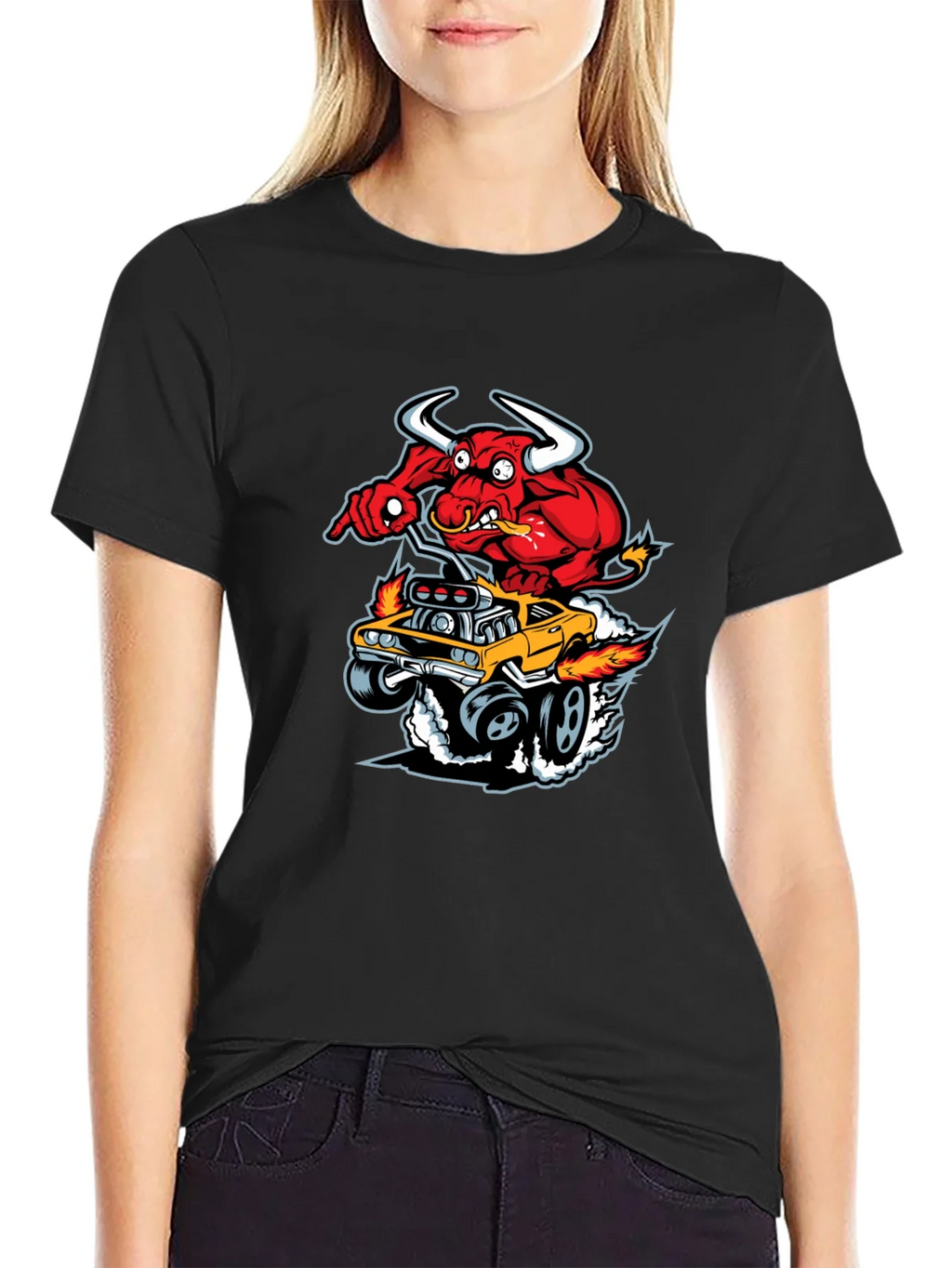 Red Devil Hot Rod T-Shirt - Mens Graphic Tee product image 2