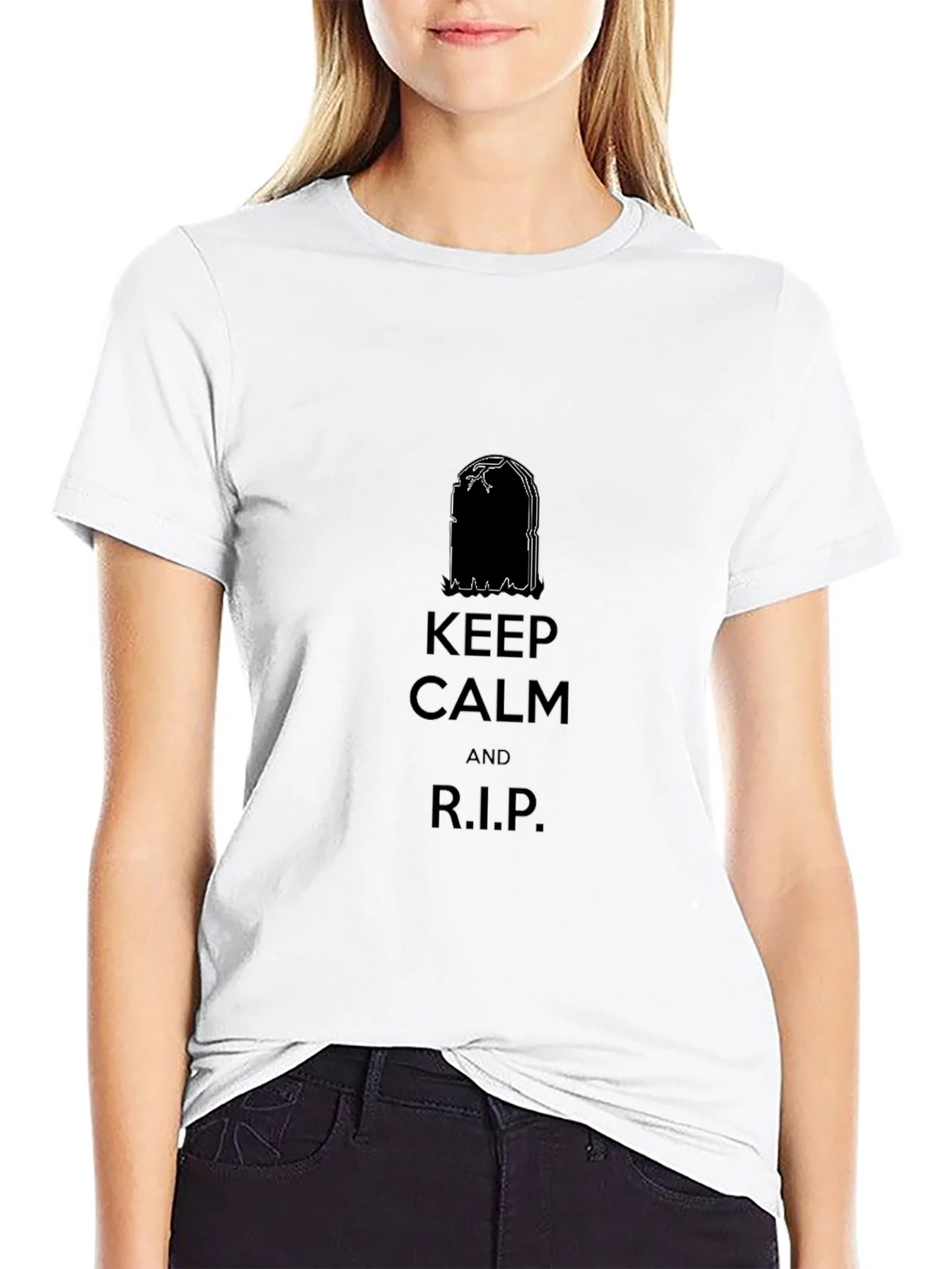 Keep Calm and R.I.P. Black T-Shirt product image 8