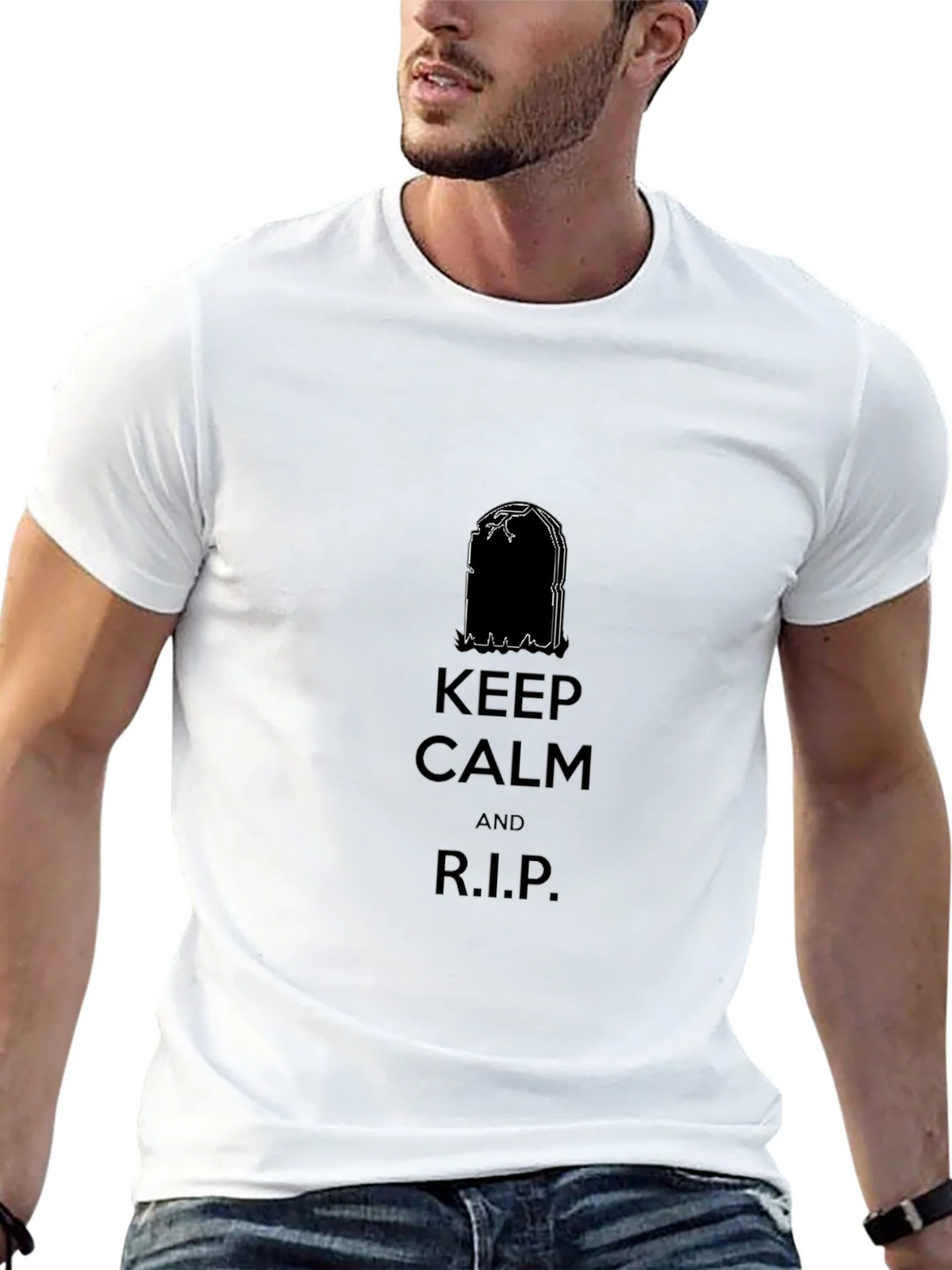 Keep Calm and R.I.P. Black T-Shirt product image 12