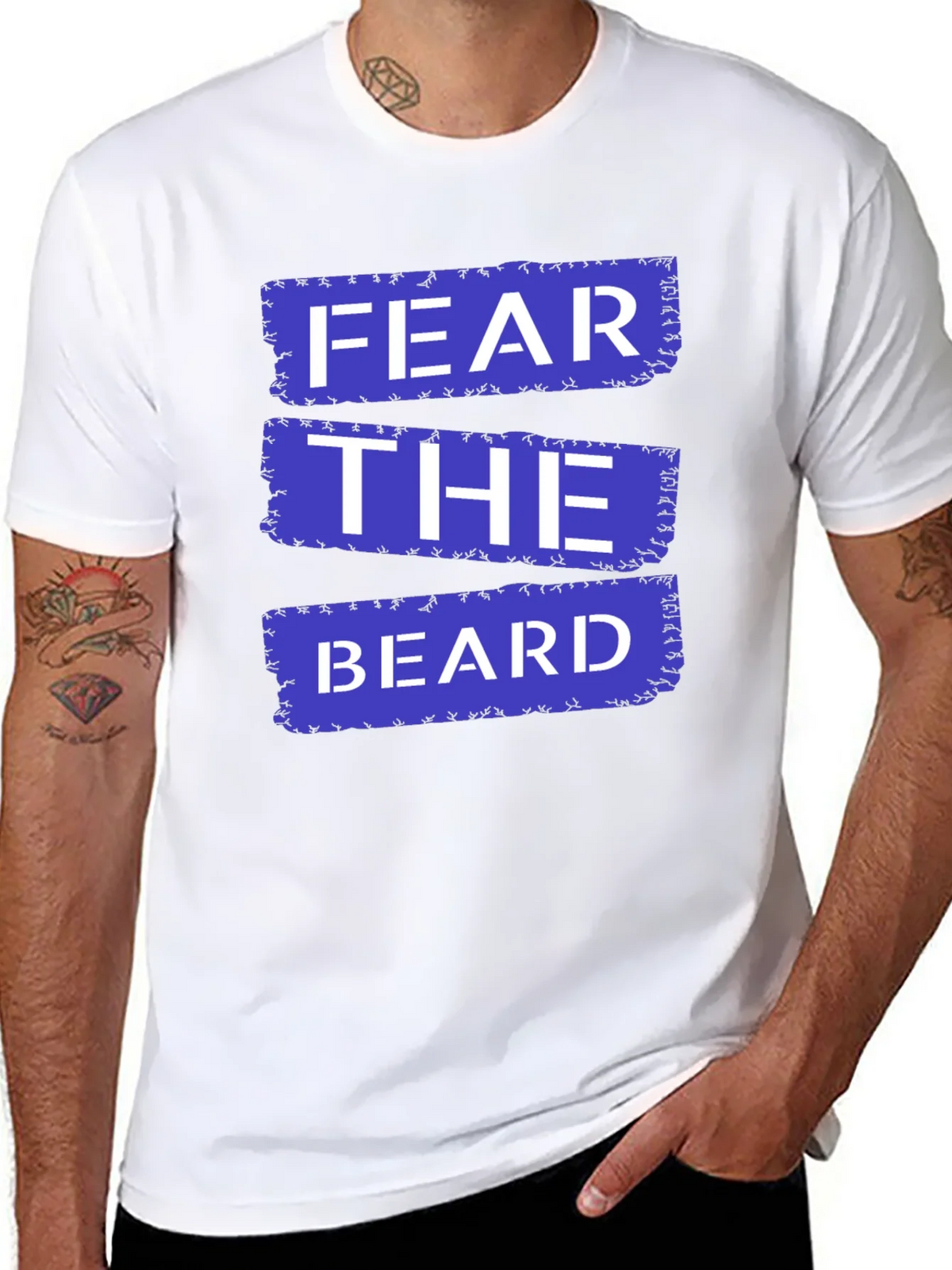 Fear The Beard T-Shirt - Funny Graphic Tee product image 7