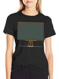 Black Chalkboard Graphic Tee - Unisex Casual Shirt product image 1
