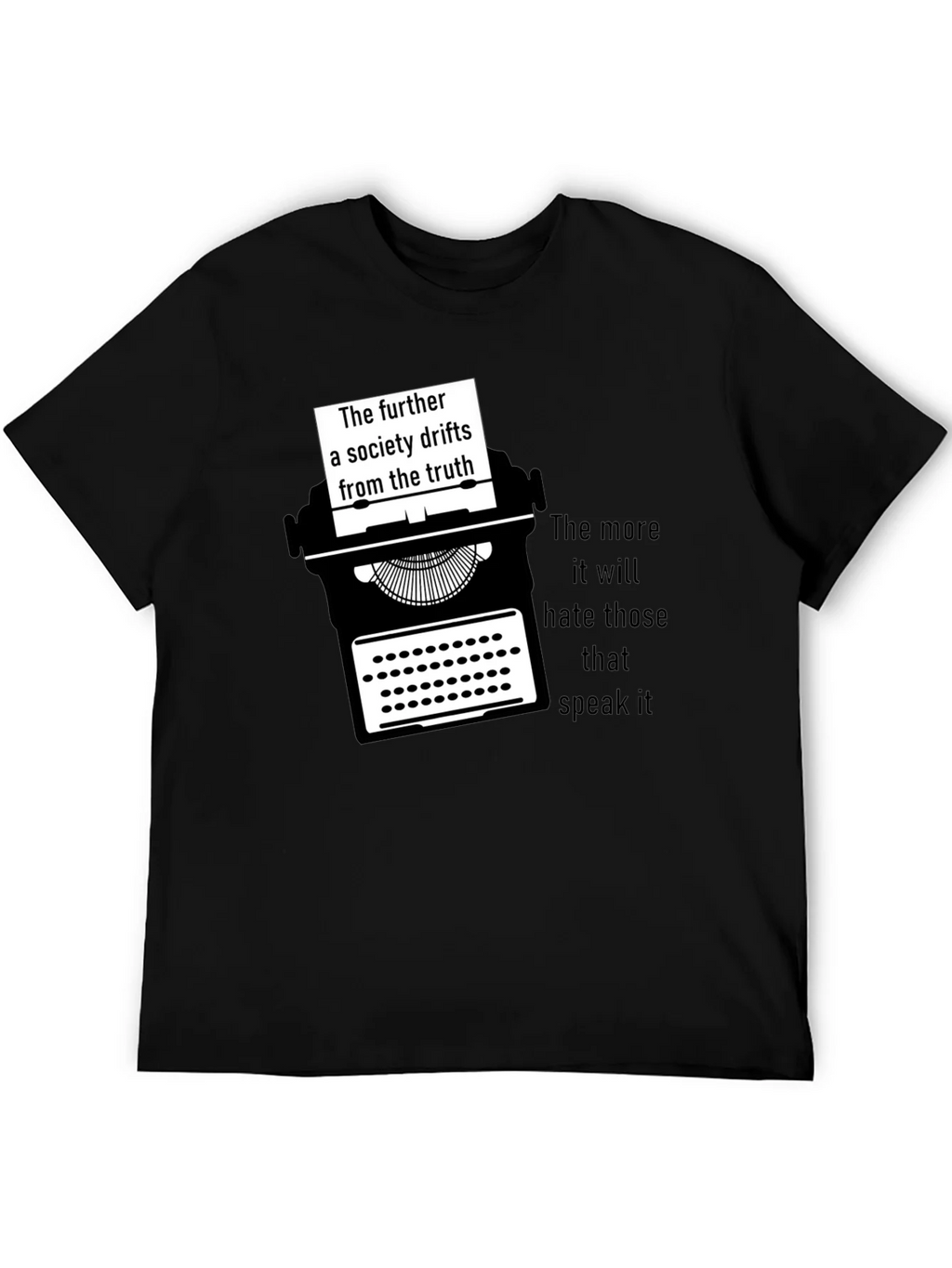 Truth Seeker Tee - Typewriter Graphic T-Shirt product image 5