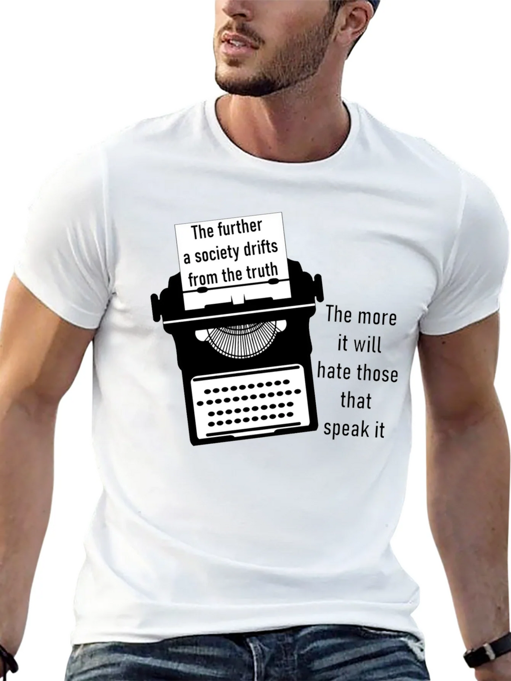 Truth Seeker Tee - Typewriter Graphic T-Shirt product image 12