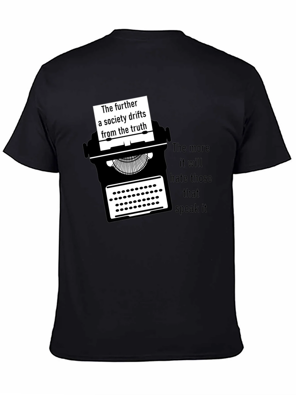 Truth Seeker Tee - Typewriter Graphic T-Shirt product image 4