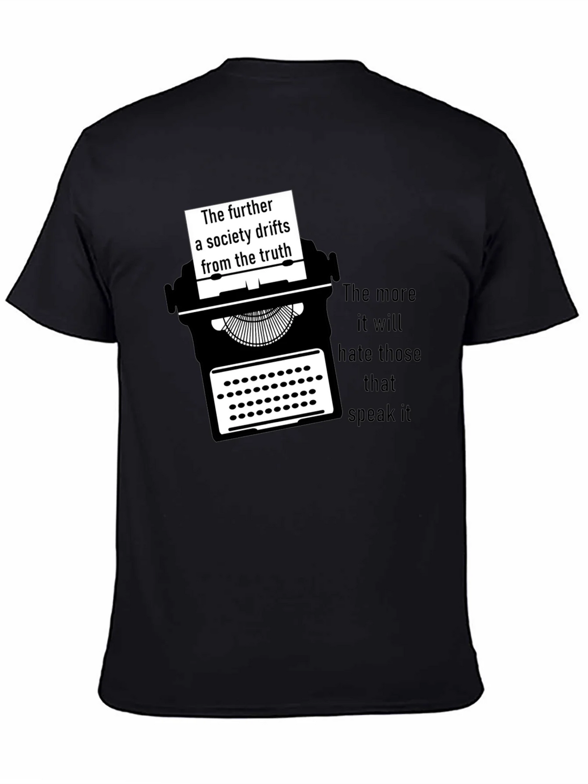 Truth Seeker Tee - Typewriter Graphic T-Shirt product image 4