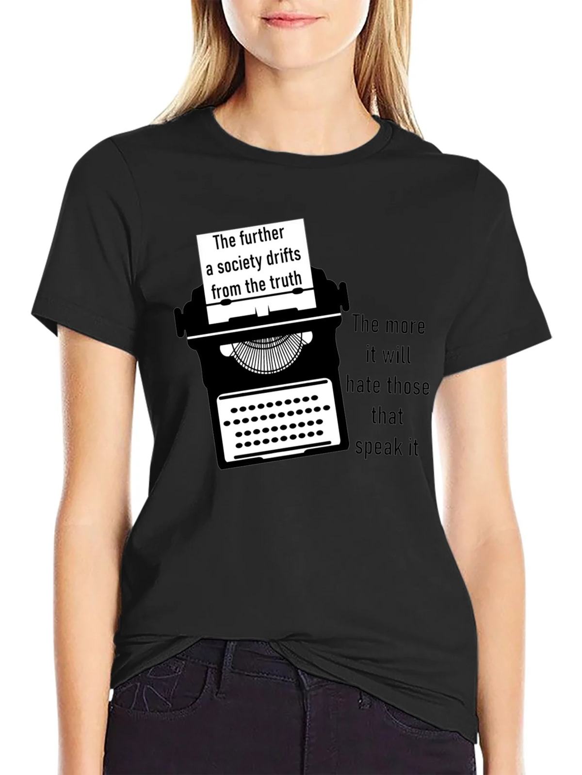 Truth Seeker Tee - Typewriter Graphic T-Shirt product image 2