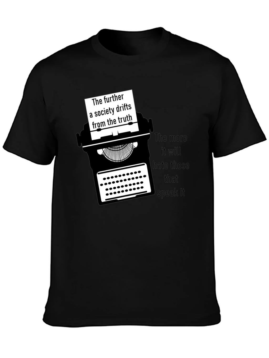 Truth Seeker Tee - Typewriter Graphic T-Shirt product image 3