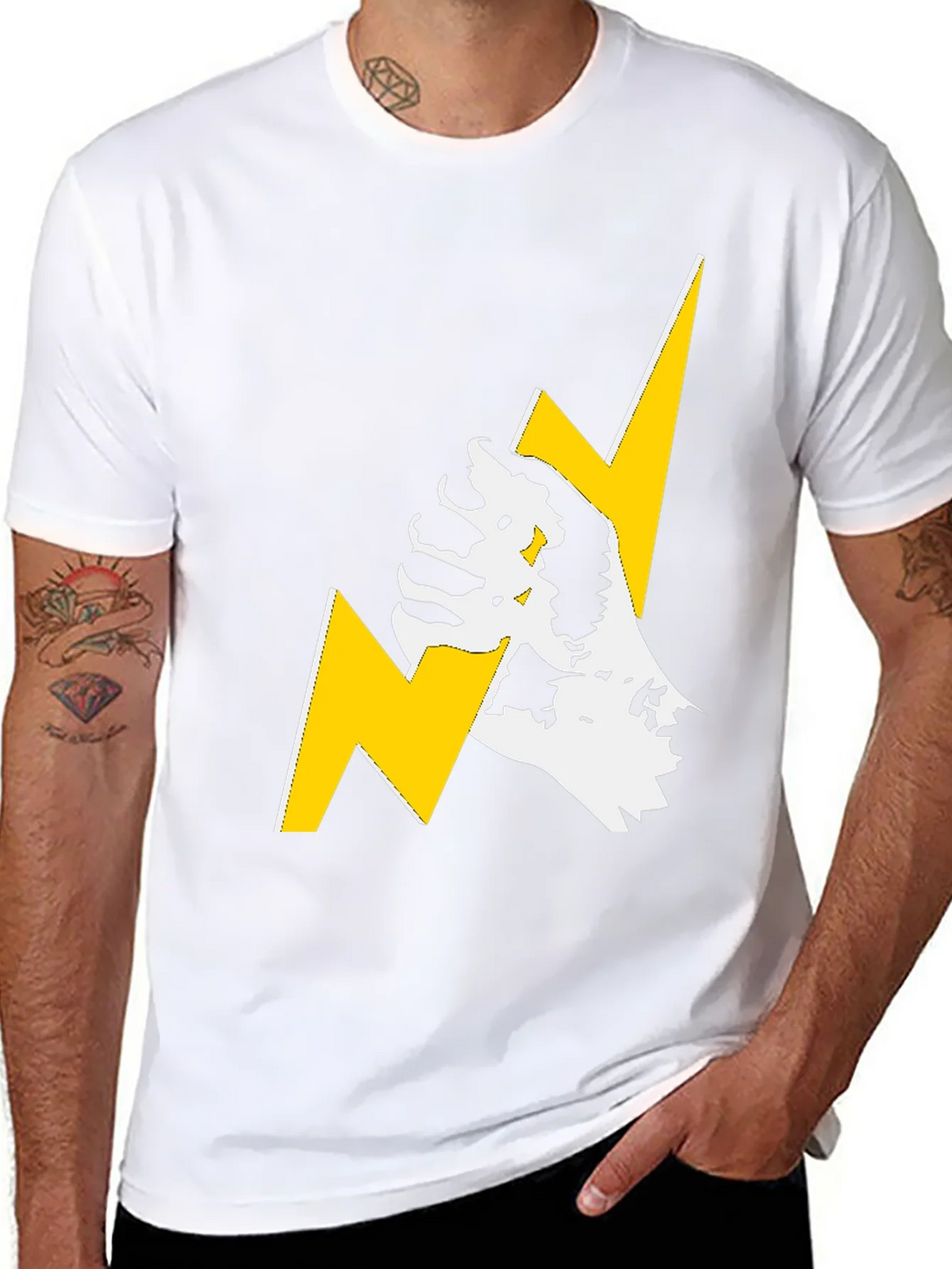 Lightning Bolt Graphic Tee - Bold Streetwear Style product image 7