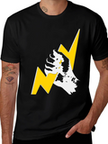 Lightning Bolt Graphic Tee - Bold Streetwear Style product image 1