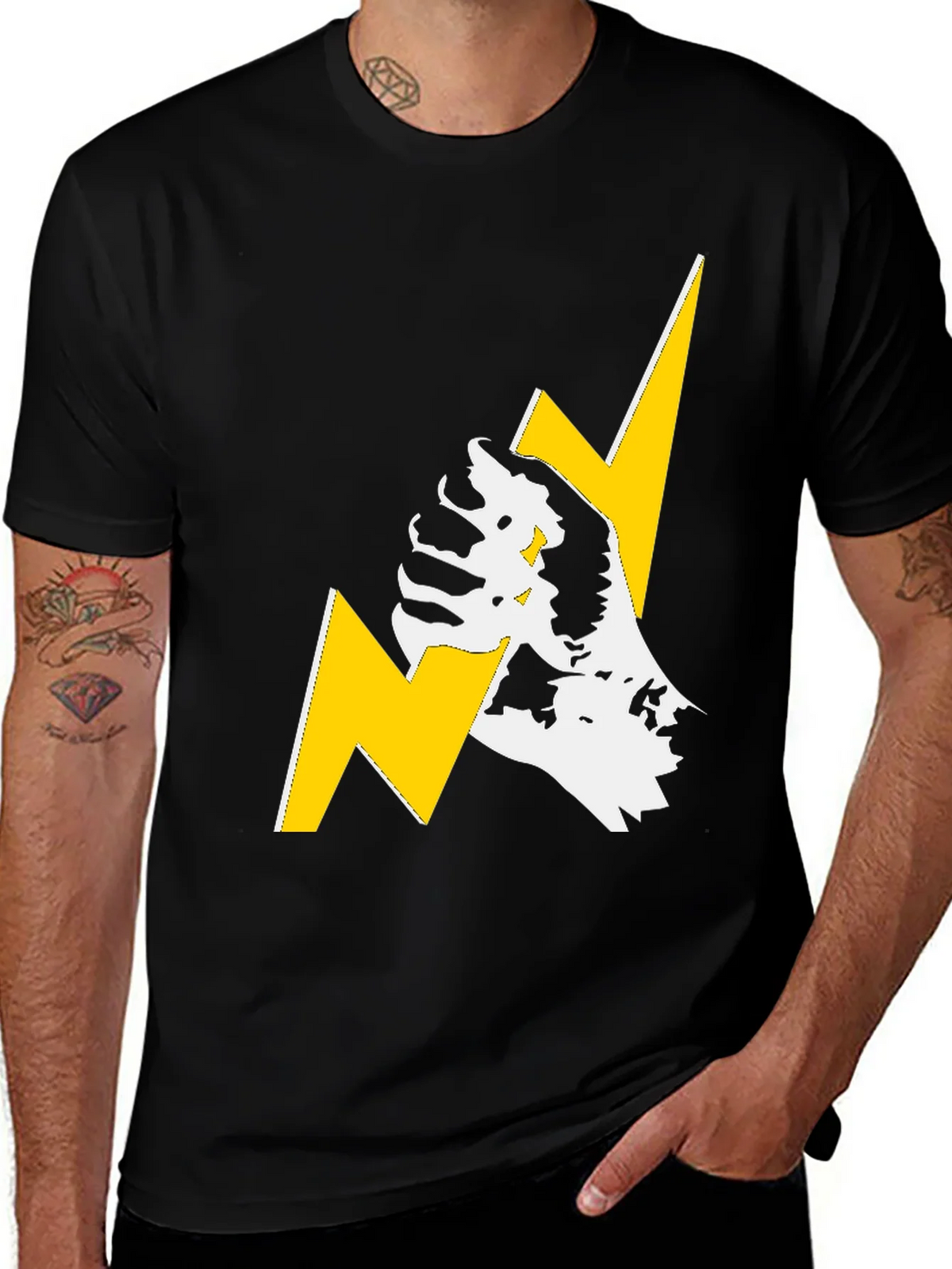 Lightning Bolt Graphic Tee - Bold Streetwear Style product image 1