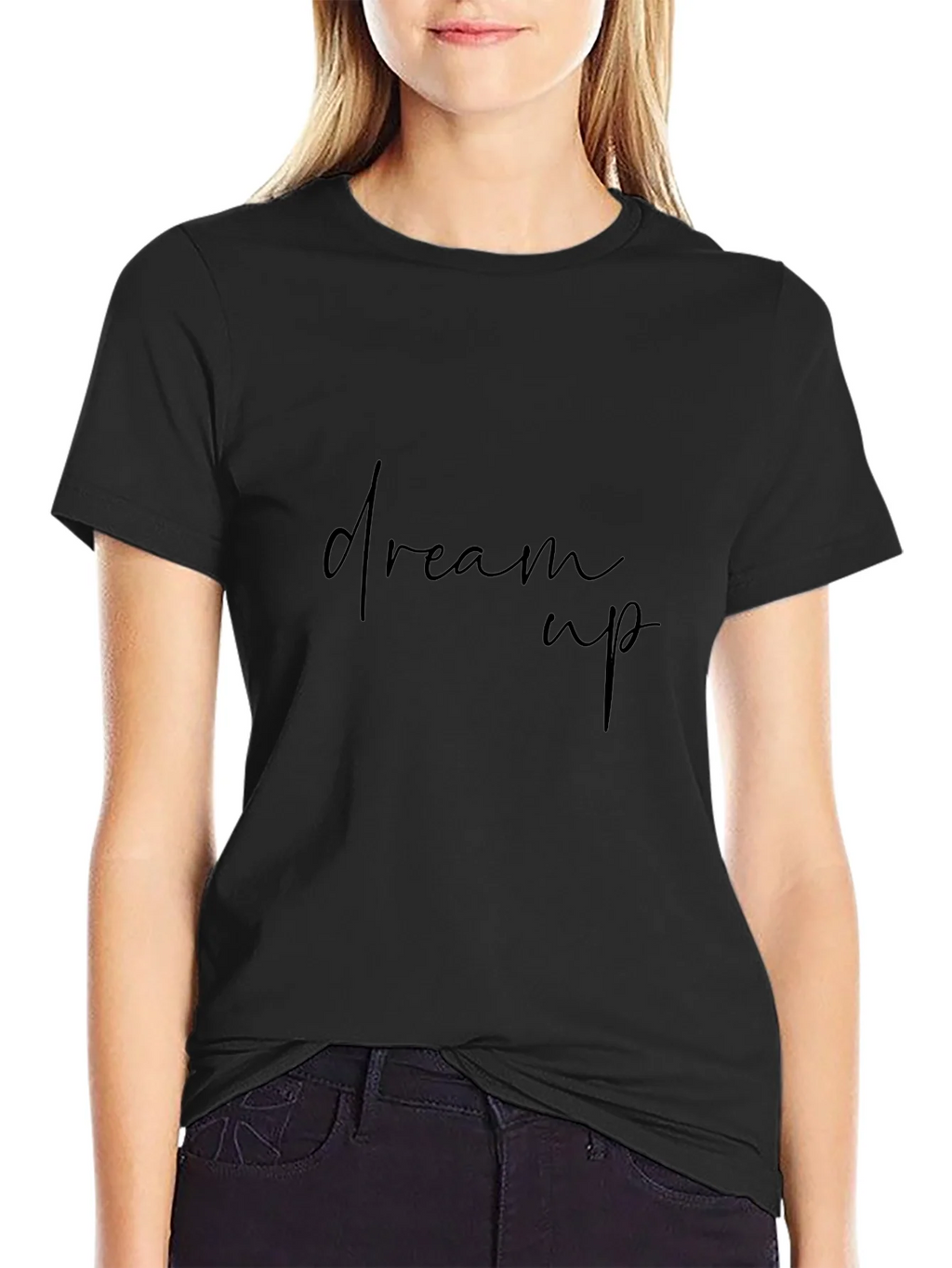 Dream Up Black Graphic Tee - Trendy Casual Wear product image 2