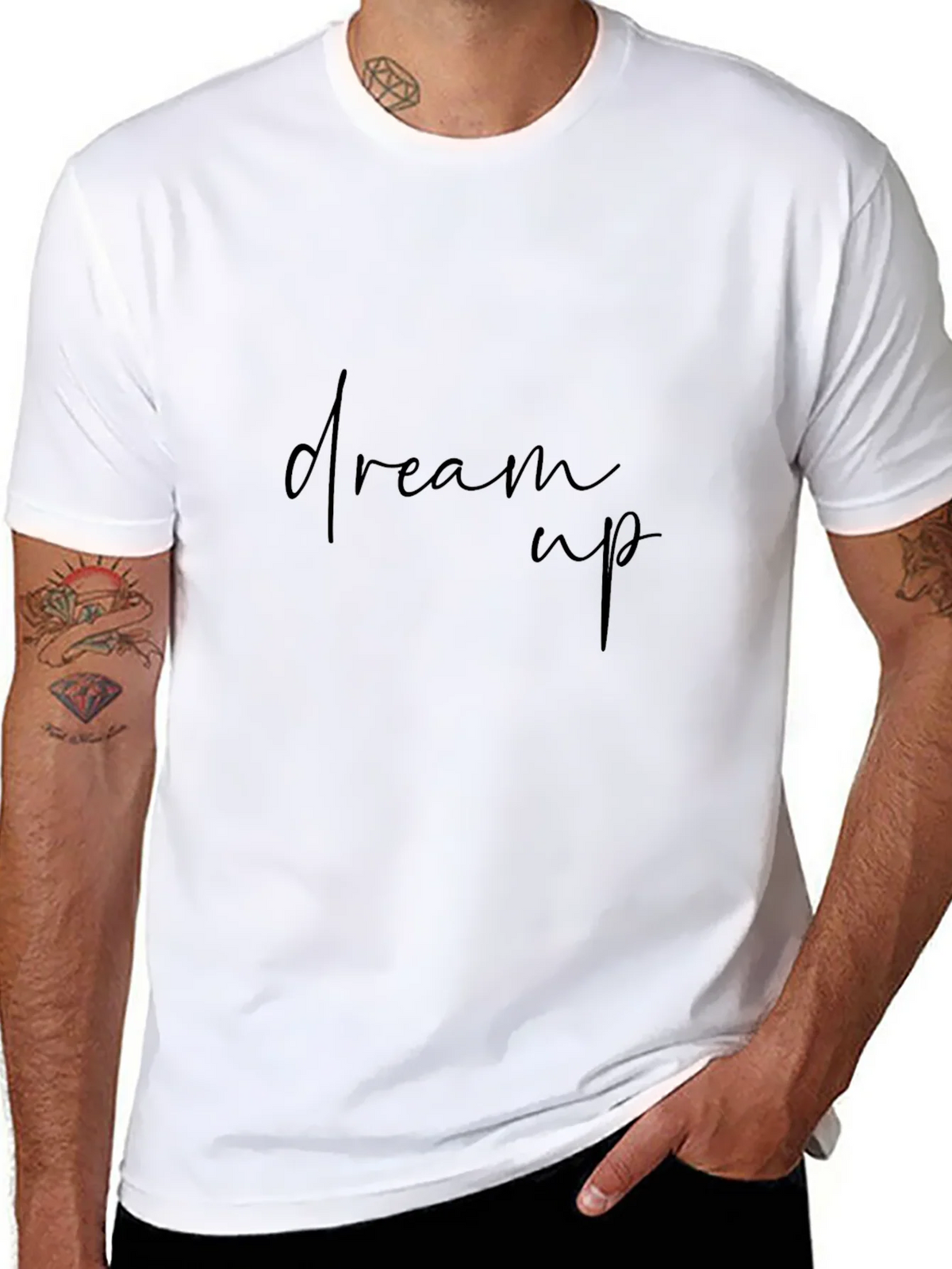 Dream Up Black Graphic Tee - Trendy Casual Wear product image 7