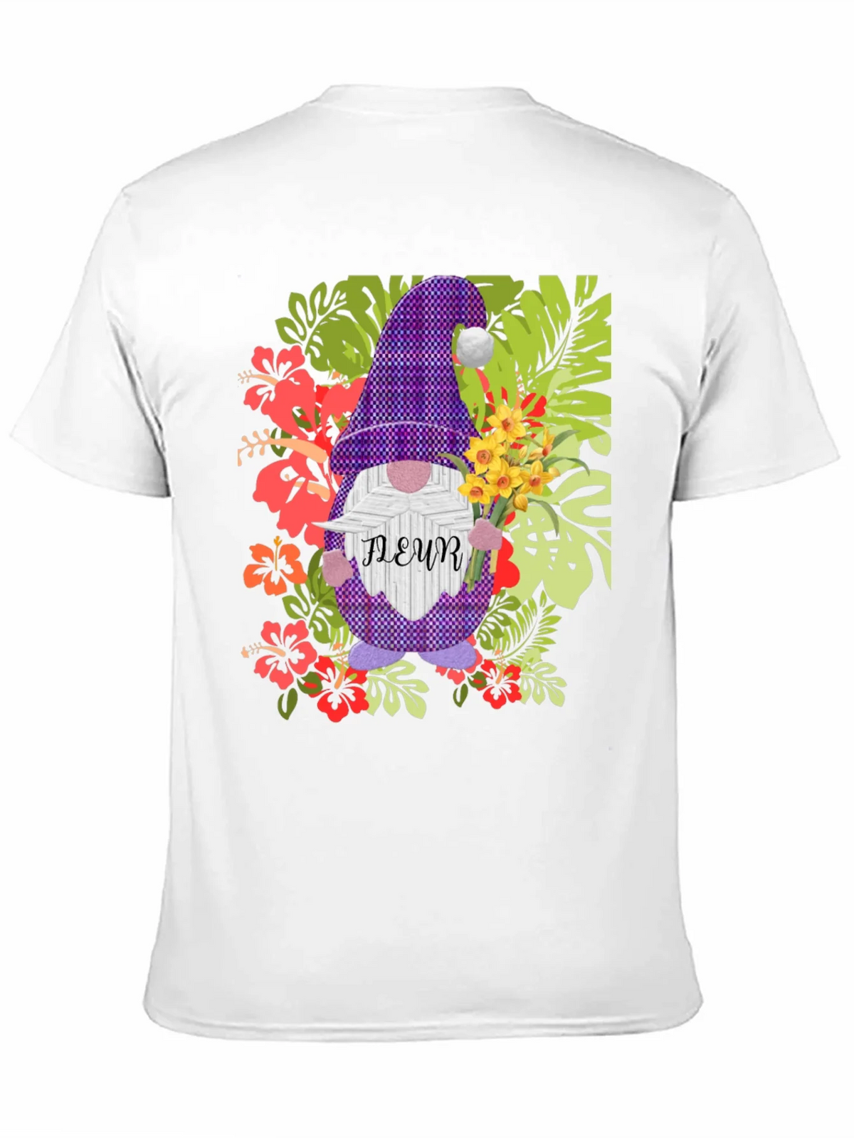 Gnome Fleur Graphic T-Shirt - Floral Garden Design product image 10