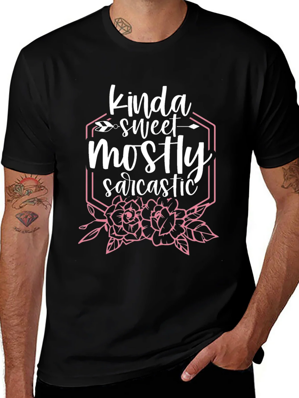 Kinda Sweet Mostly Sarcastic Graphic T-Shirt product image 1