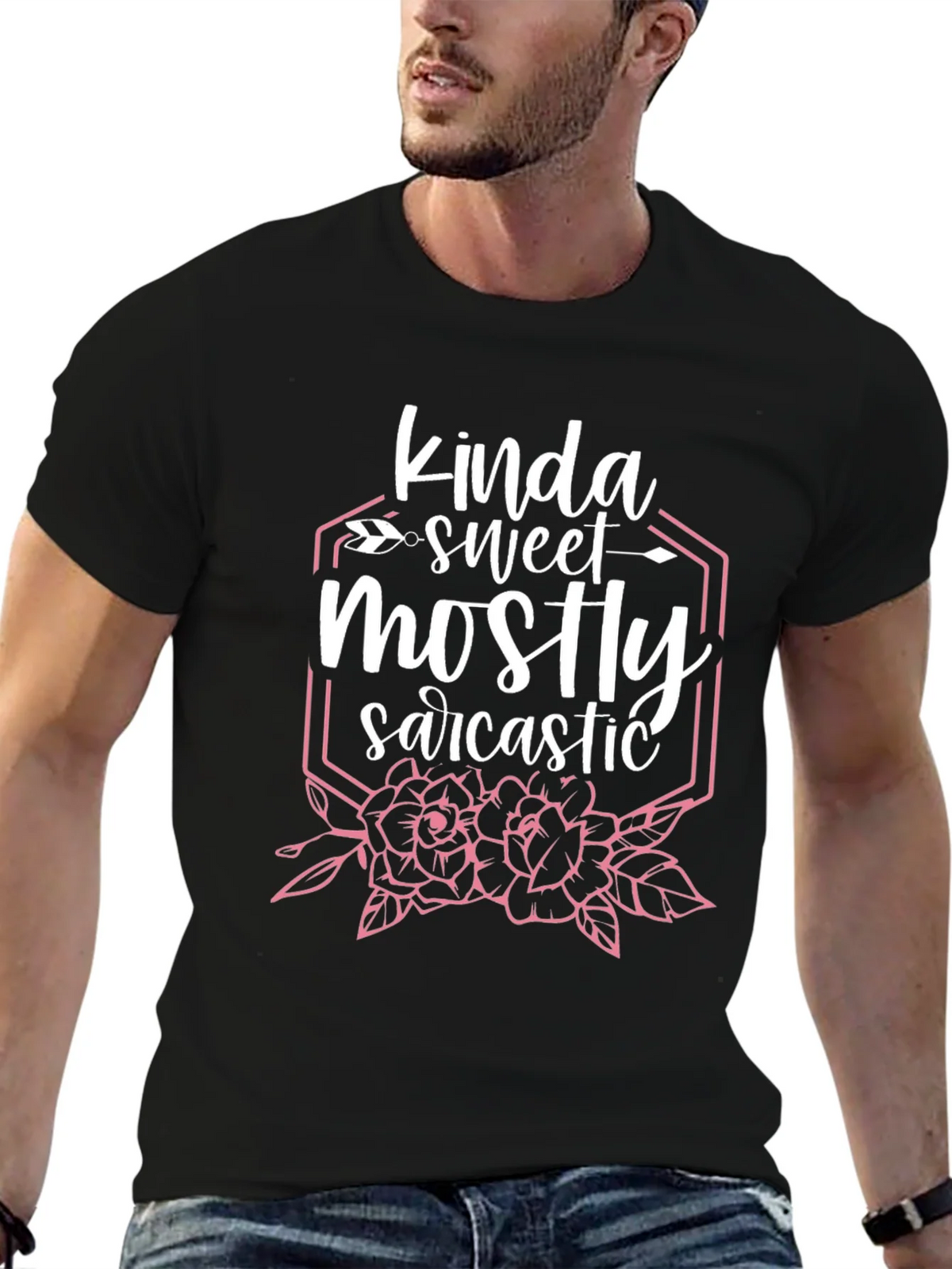 Kinda Sweet Mostly Sarcastic Graphic T-Shirt product image 6