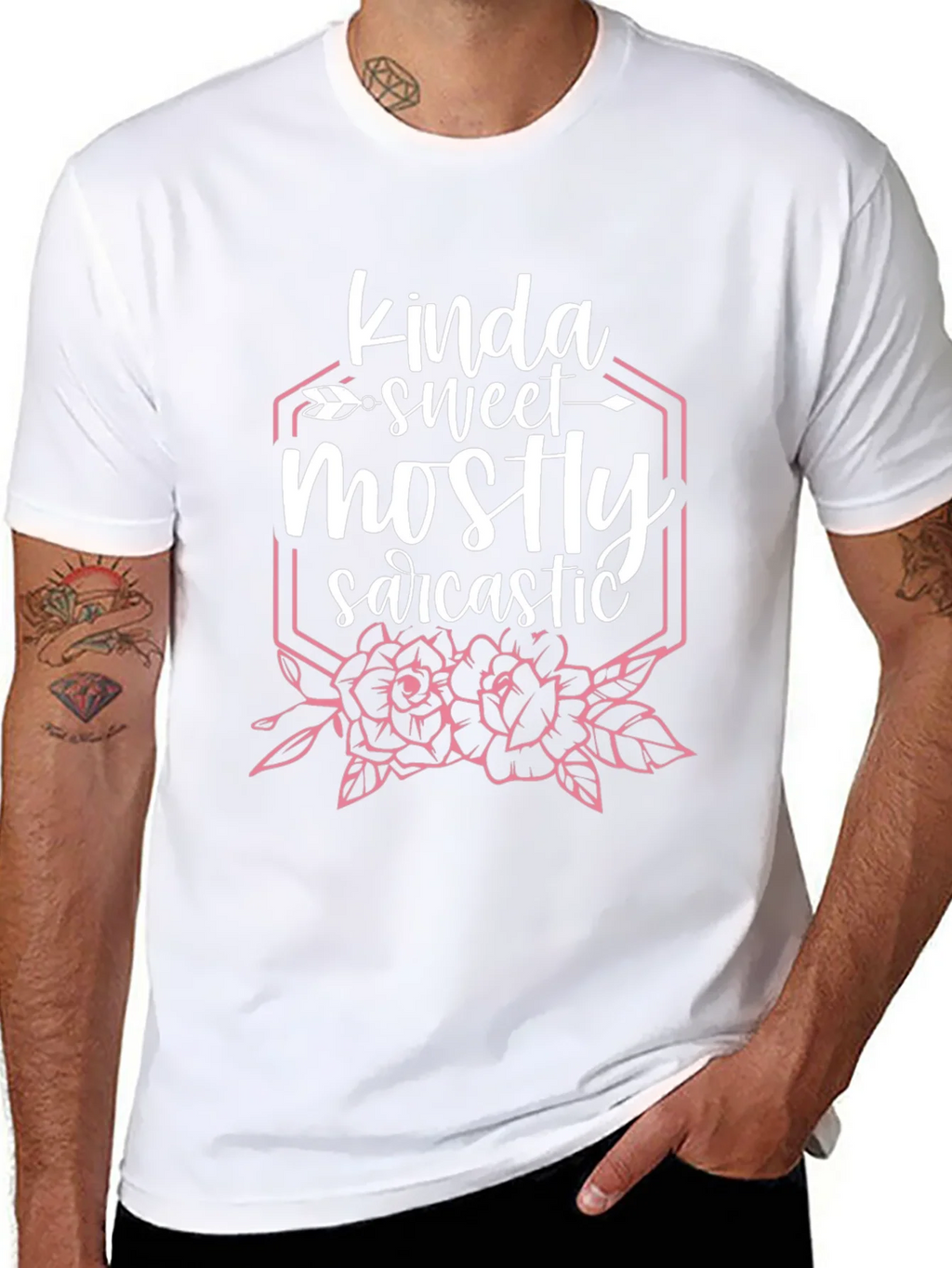 Kinda Sweet Mostly Sarcastic Graphic T-Shirt product image 7