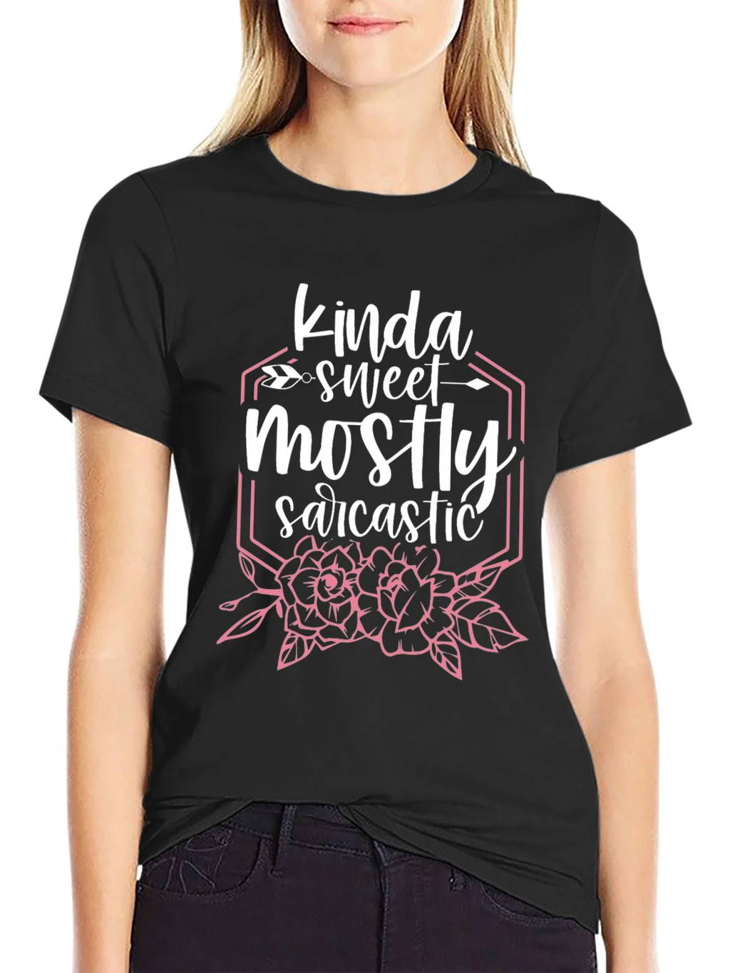 Kinda Sweet Mostly Sarcastic Graphic T-Shirt product image 2