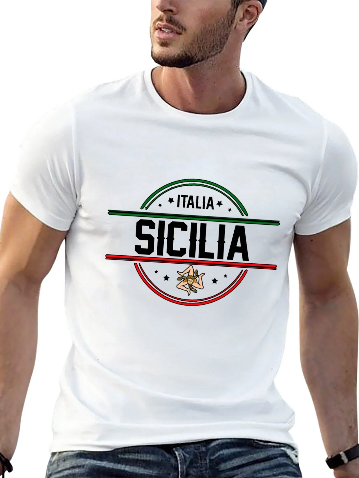 Sicilia Italia T-Shirt Mens Graphic Tee product image 12