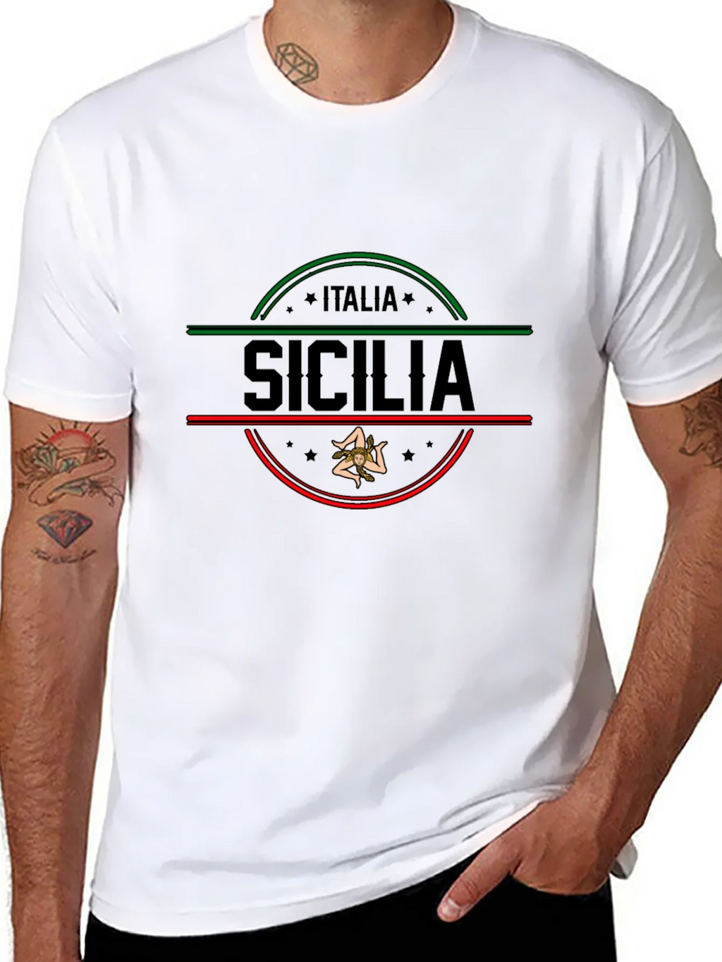 Sicilia Italia T-Shirt Mens Graphic Tee product image 7