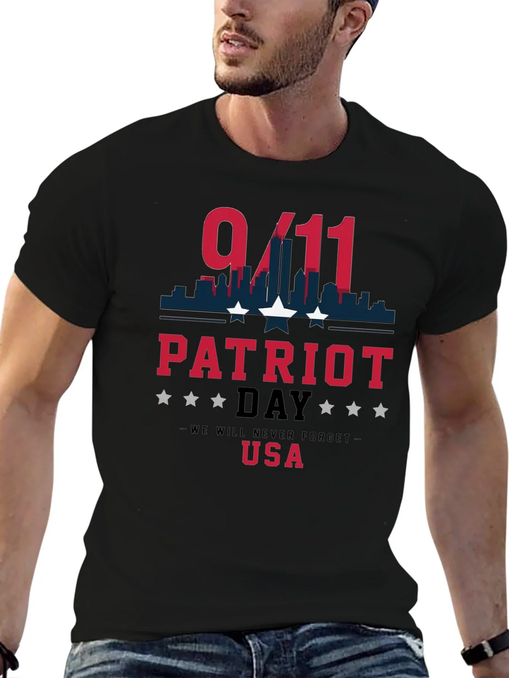 Patriot Day 9/11 Never Forget T-Shirt product image 6