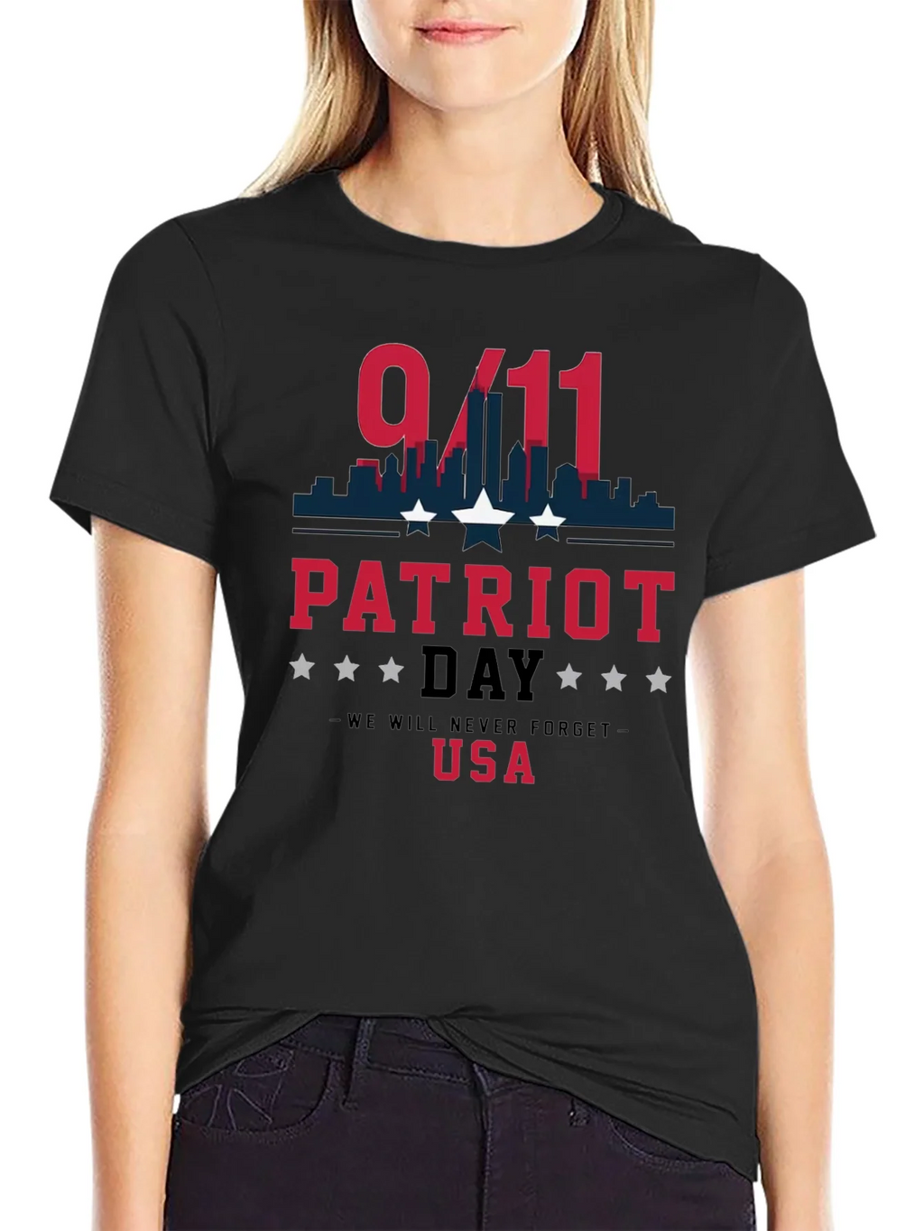 Patriot Day 9/11 Never Forget T-Shirt product image 2