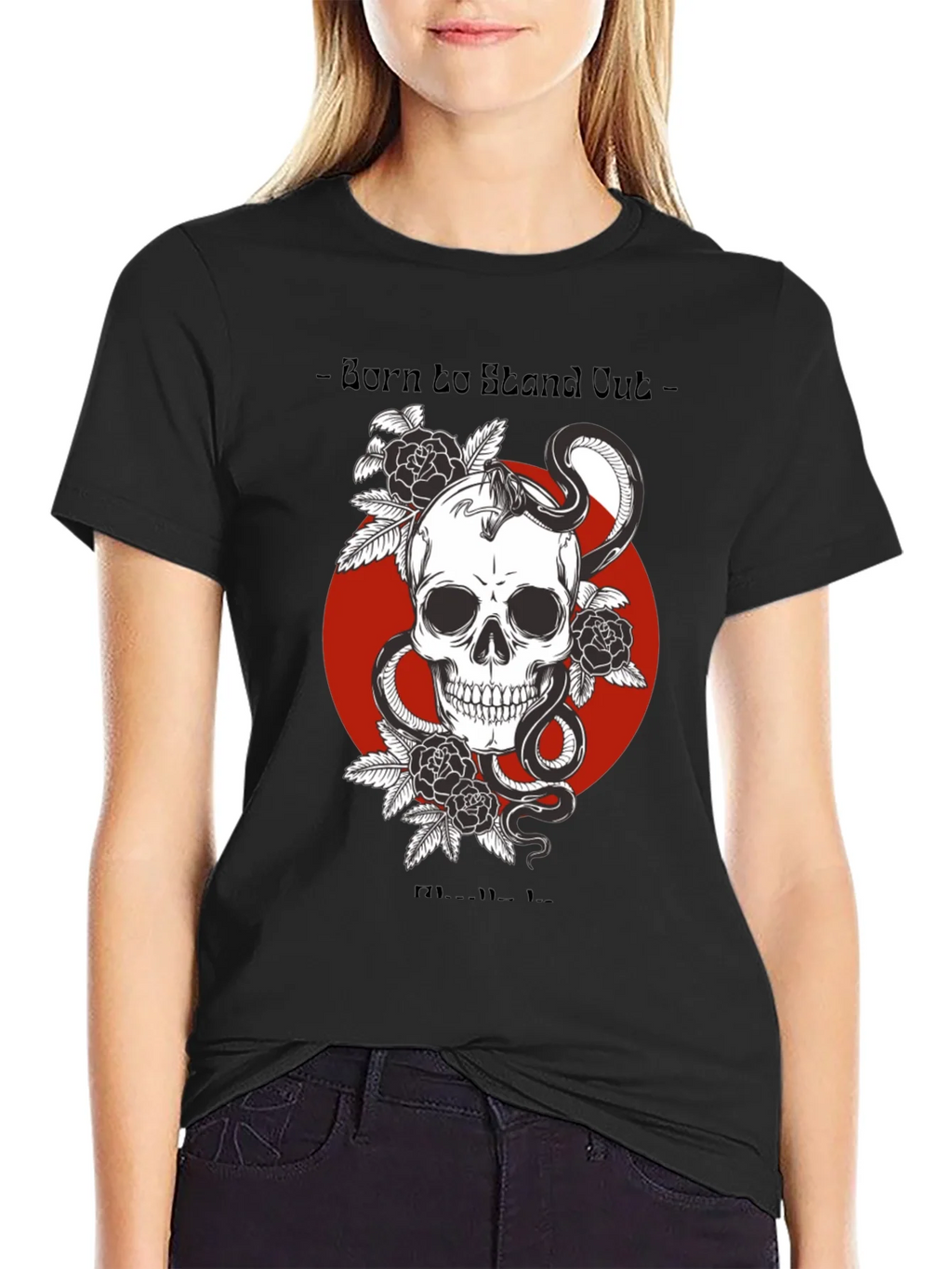 Born to Stand Out Skull & Snake Graphic Tee product image 1