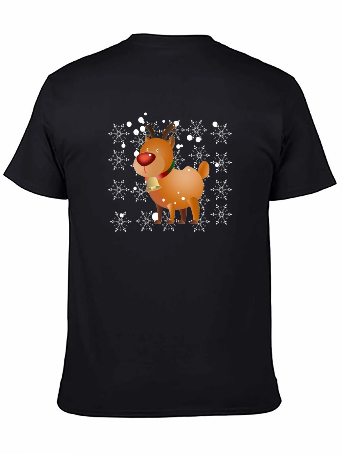 Christmas Reindeer Snowflake Graphic T-Shirt product image 4