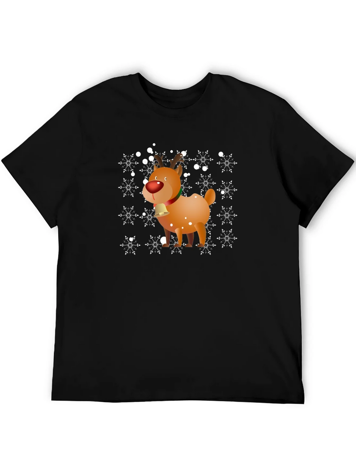 Christmas Reindeer Snowflake Graphic T-Shirt product image 5