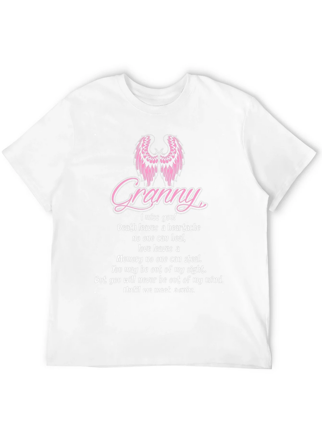 Granny Memorial T-Shirt With Angel Wings product image 11