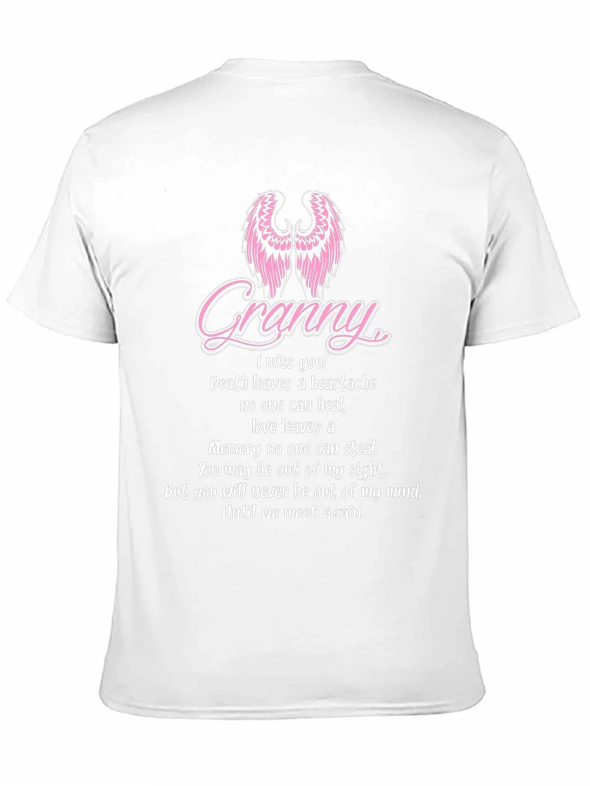 Granny Memorial T-Shirt With Angel Wings product image 10