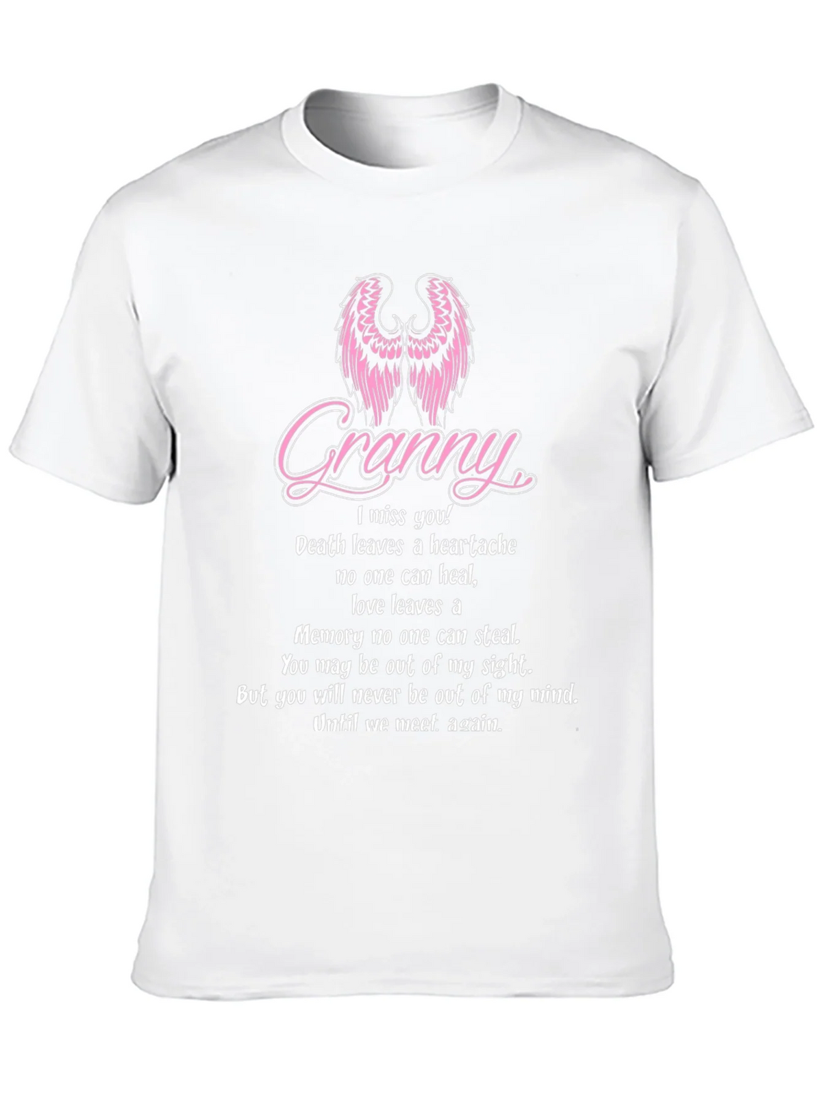 Granny Memorial T-Shirt With Angel Wings product image 9