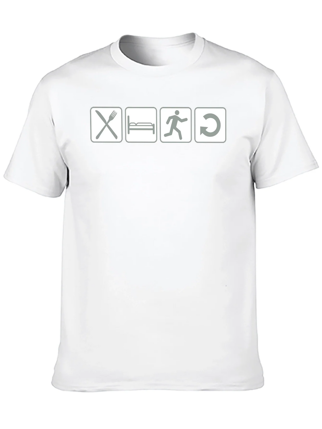 Eat Sleep Run Repeat - Black Graphic T-Shirt product image 9