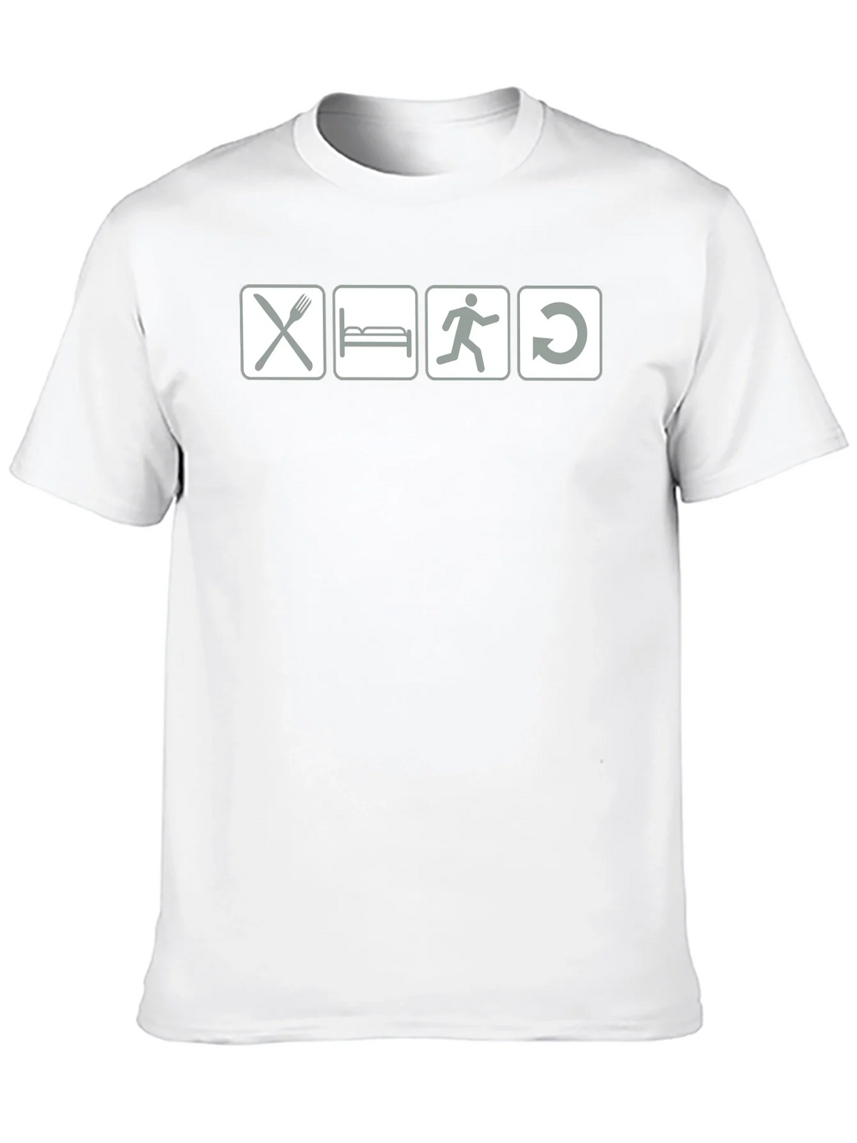 Eat Sleep Run Repeat - Black Graphic T-Shirt product image 9