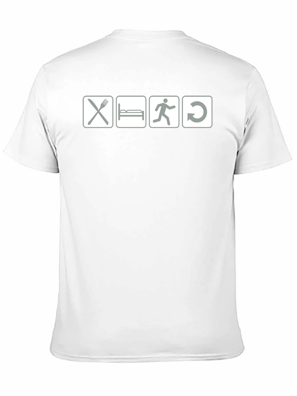 Eat Sleep Run Repeat - Black Graphic T-Shirt product image 10