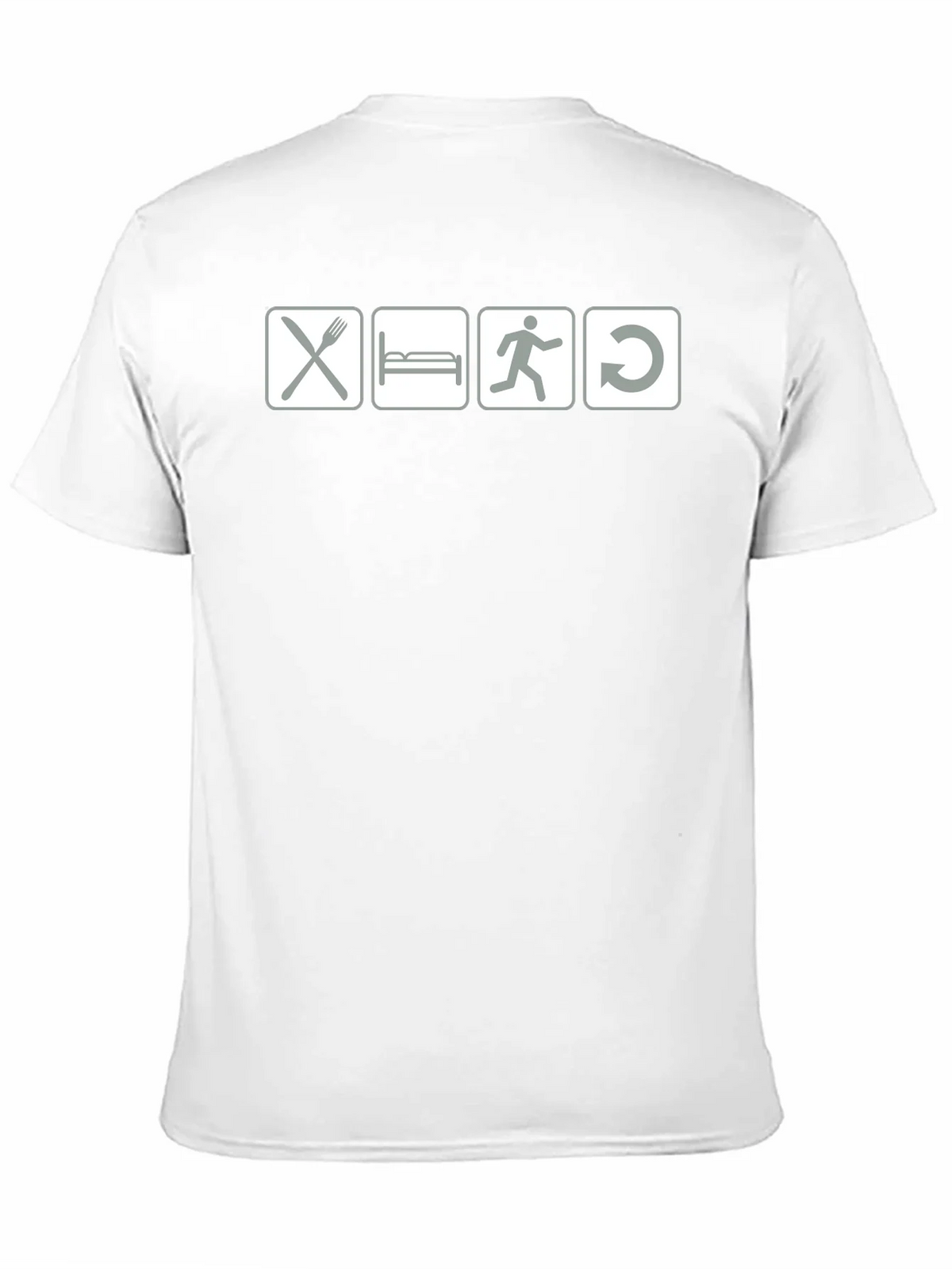 Eat Sleep Run Repeat - Black Graphic T-Shirt product image 10