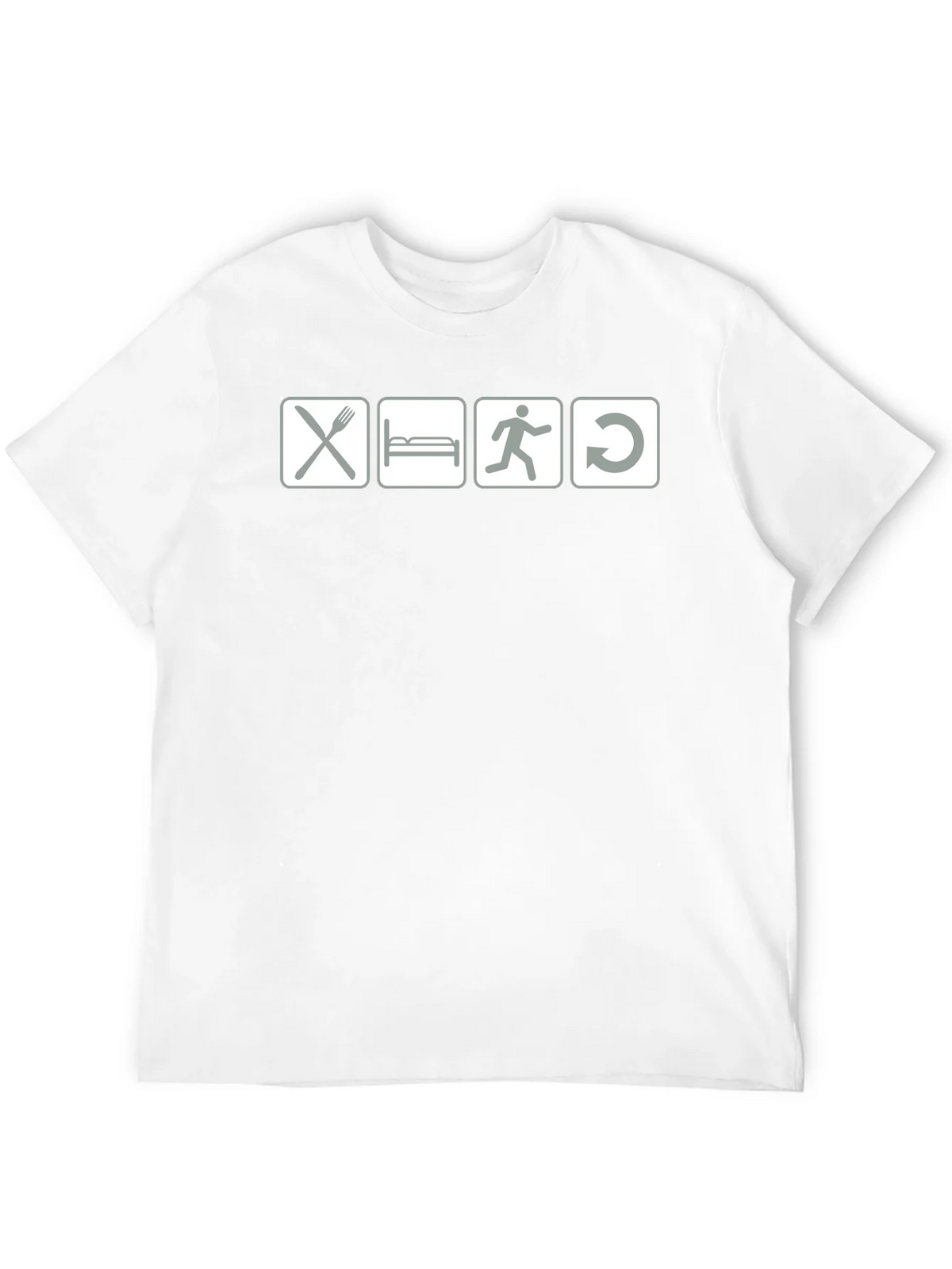 Eat Sleep Run Repeat - Black Graphic T-Shirt product image 11
