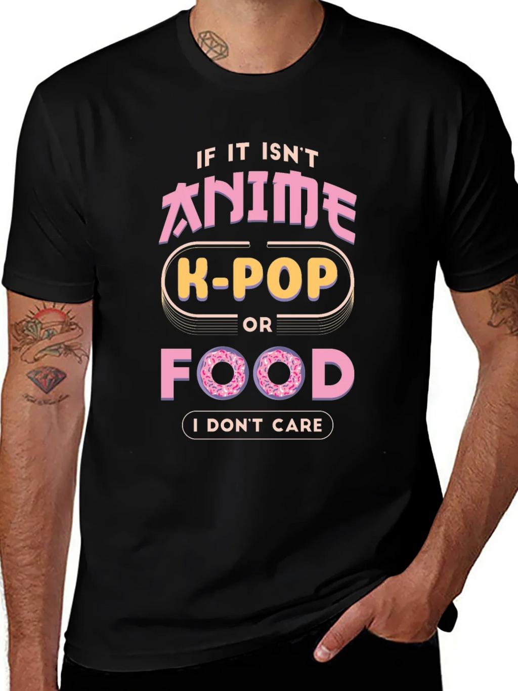 Anime K-Pop Food Graphic T-Shirt product image 1