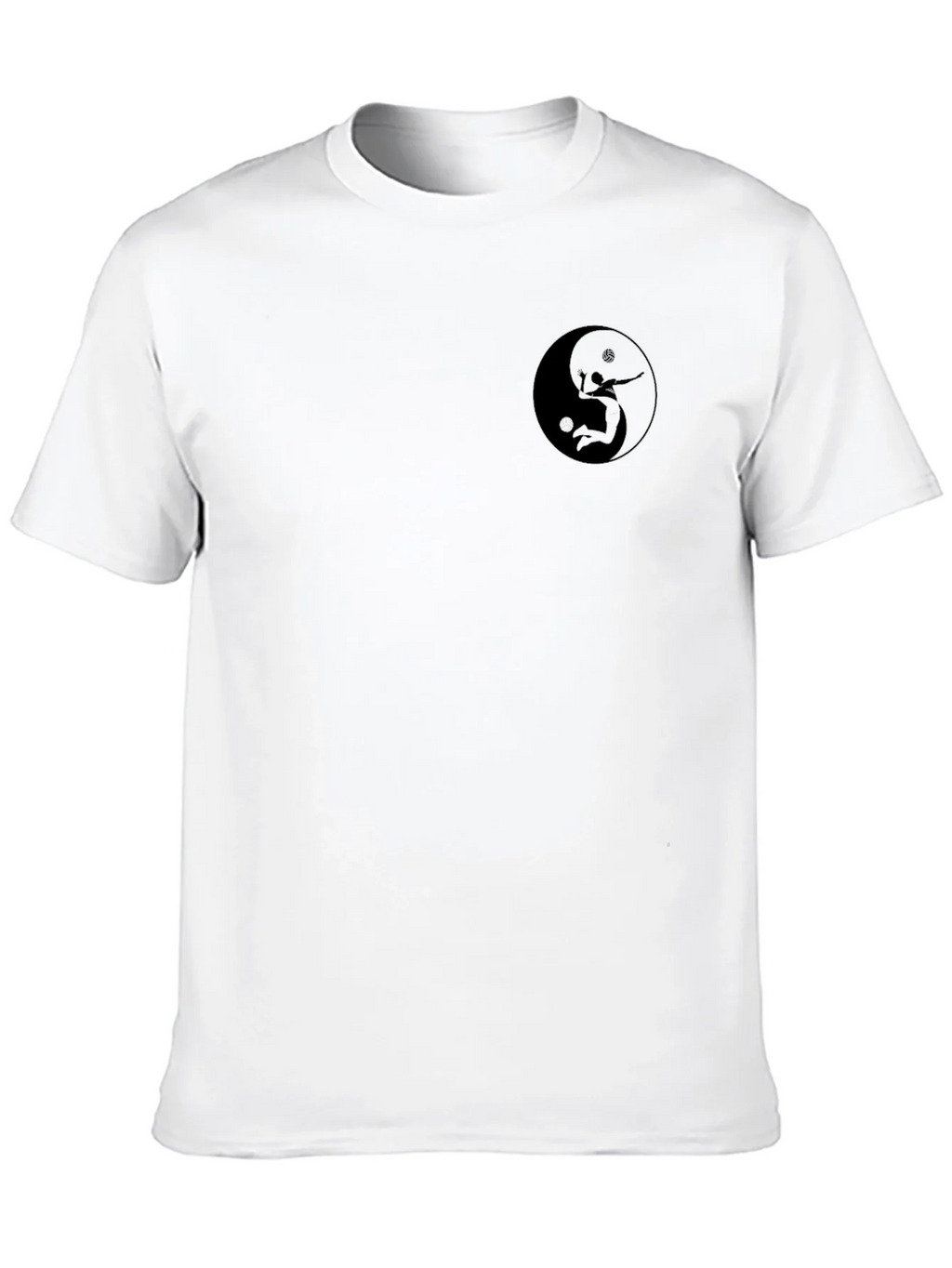 Yin Yang Volleyball Player Black T-Shirt product image 9