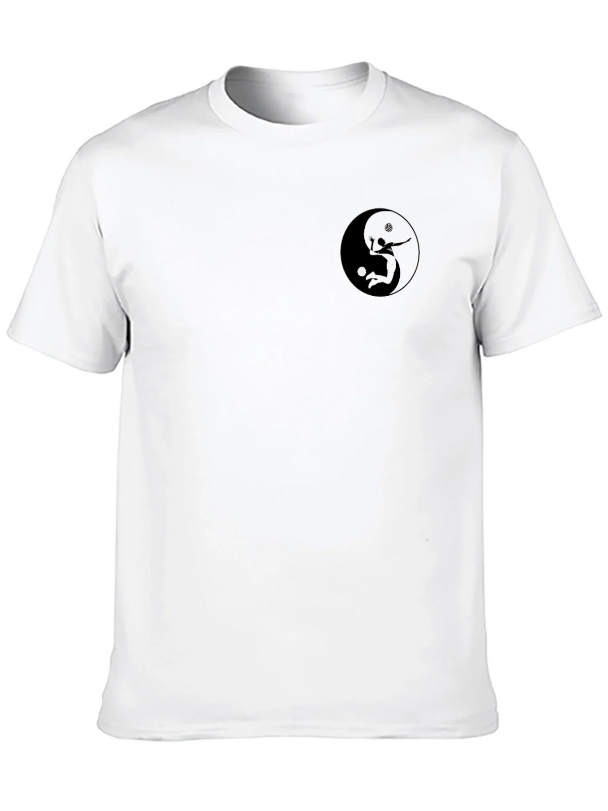 Yin Yang Volleyball Player Black T-Shirt product image 9