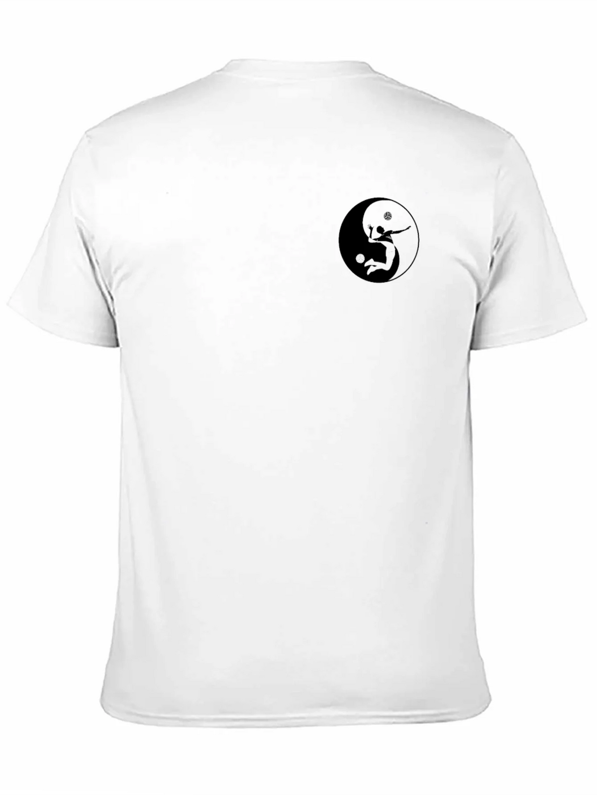 Yin Yang Volleyball Player Black T-Shirt product image 10