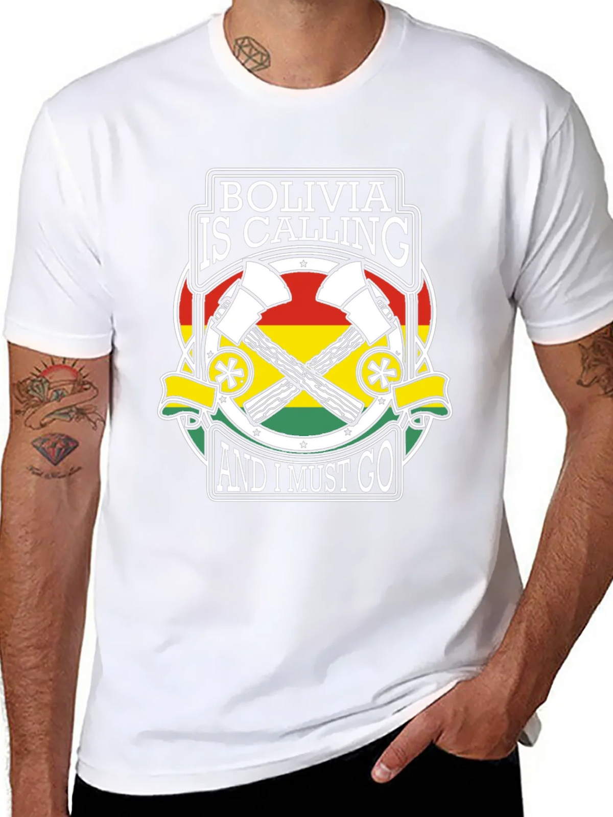 Bolivia is Calling Mens Graphic Tee product image 4
