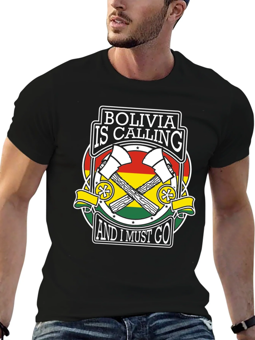 Bolivia is Calling Mens Graphic Tee product image 3
