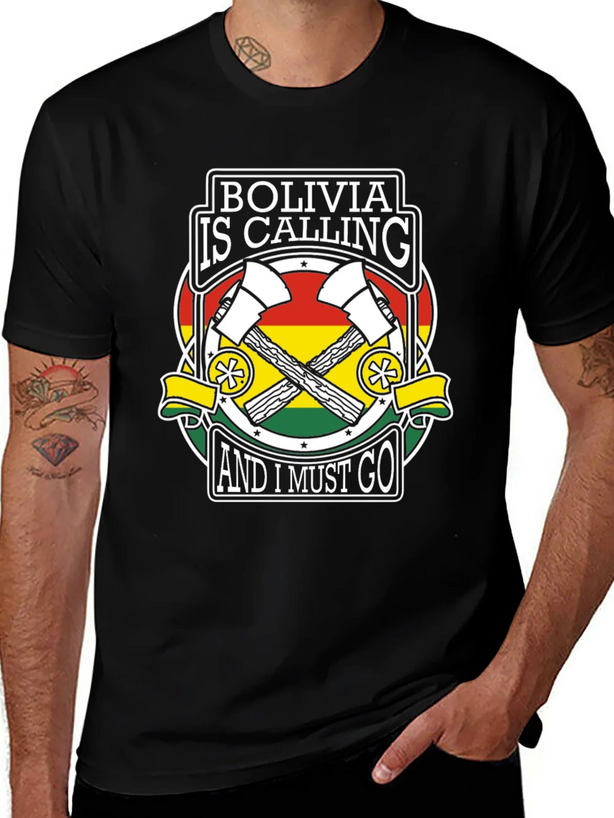 Bolivia is Calling Mens Graphic Tee product image 1