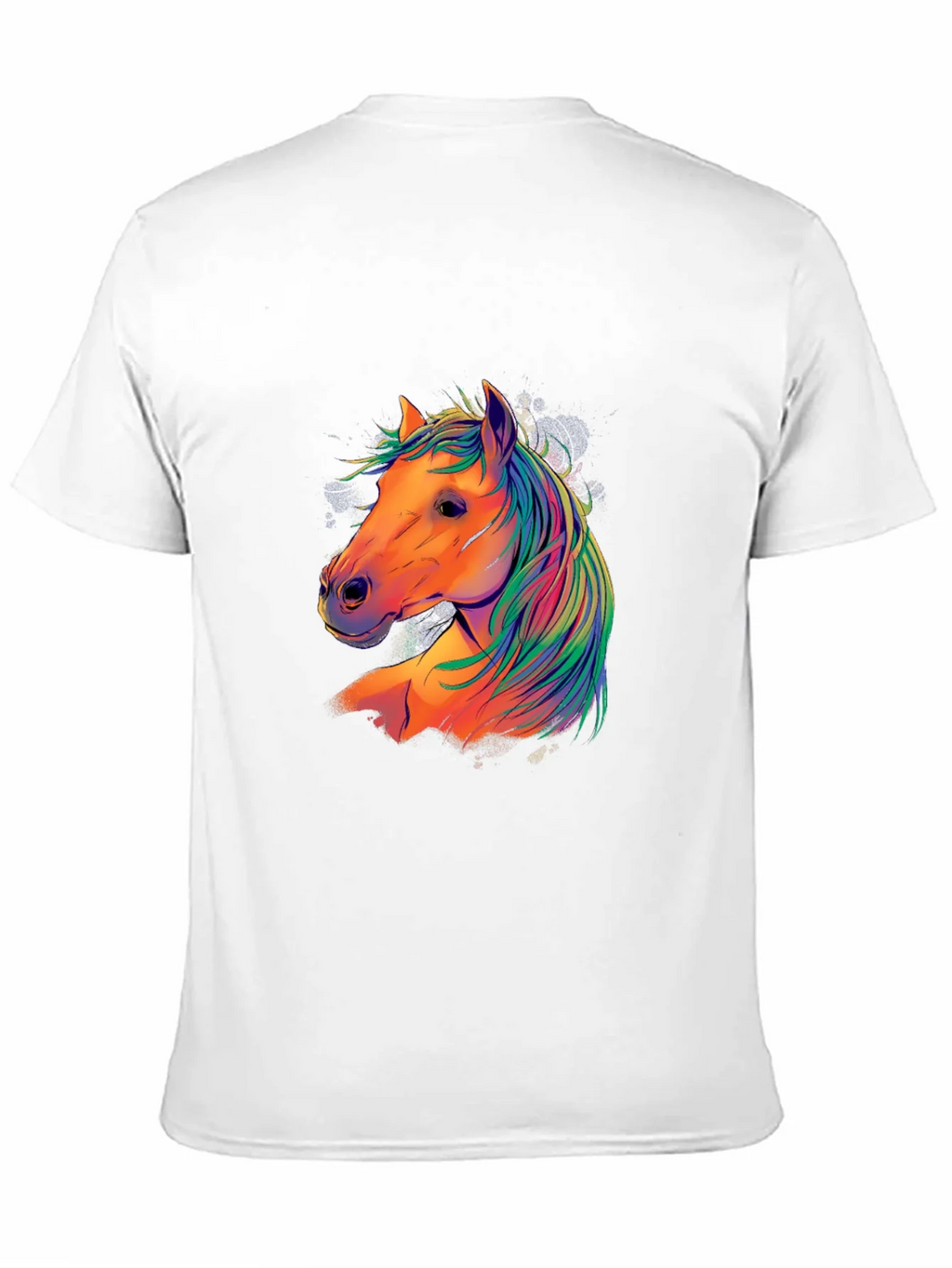 Colorful Horse Graphic T-Shirt - Black product image 10