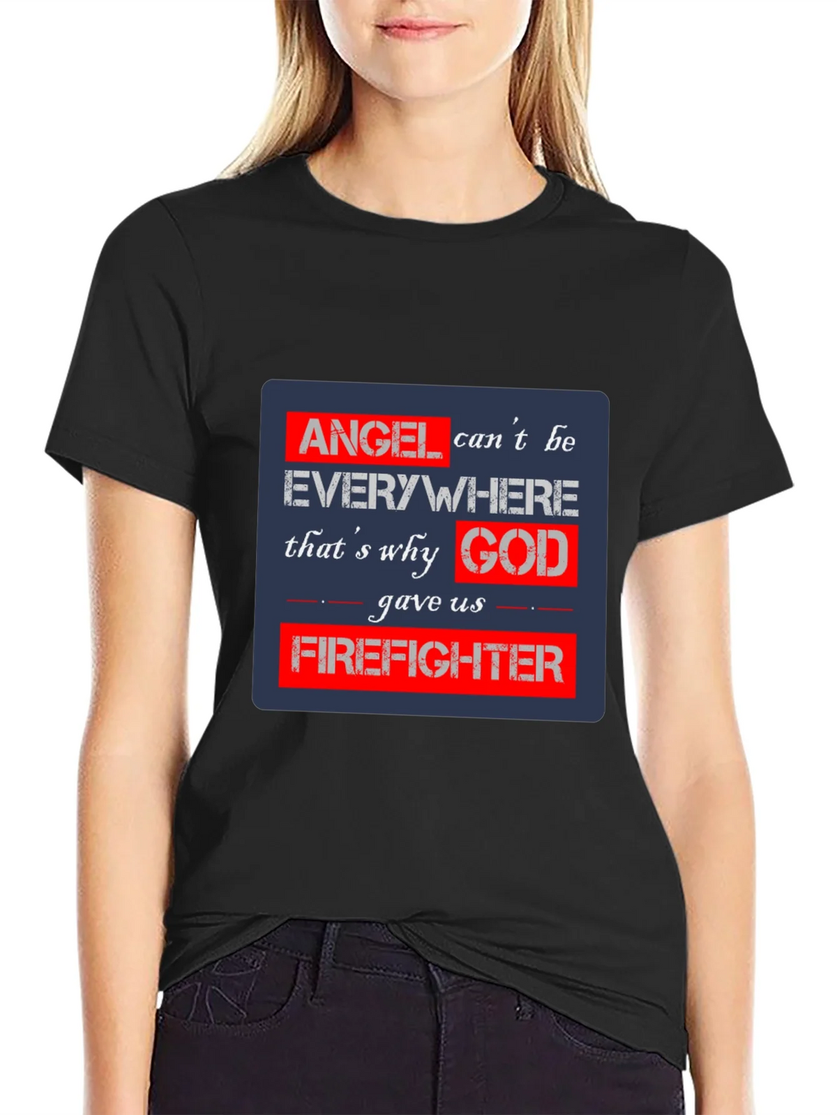 Firefighter Angel T-Shirt - Heroic Tribute product image 2