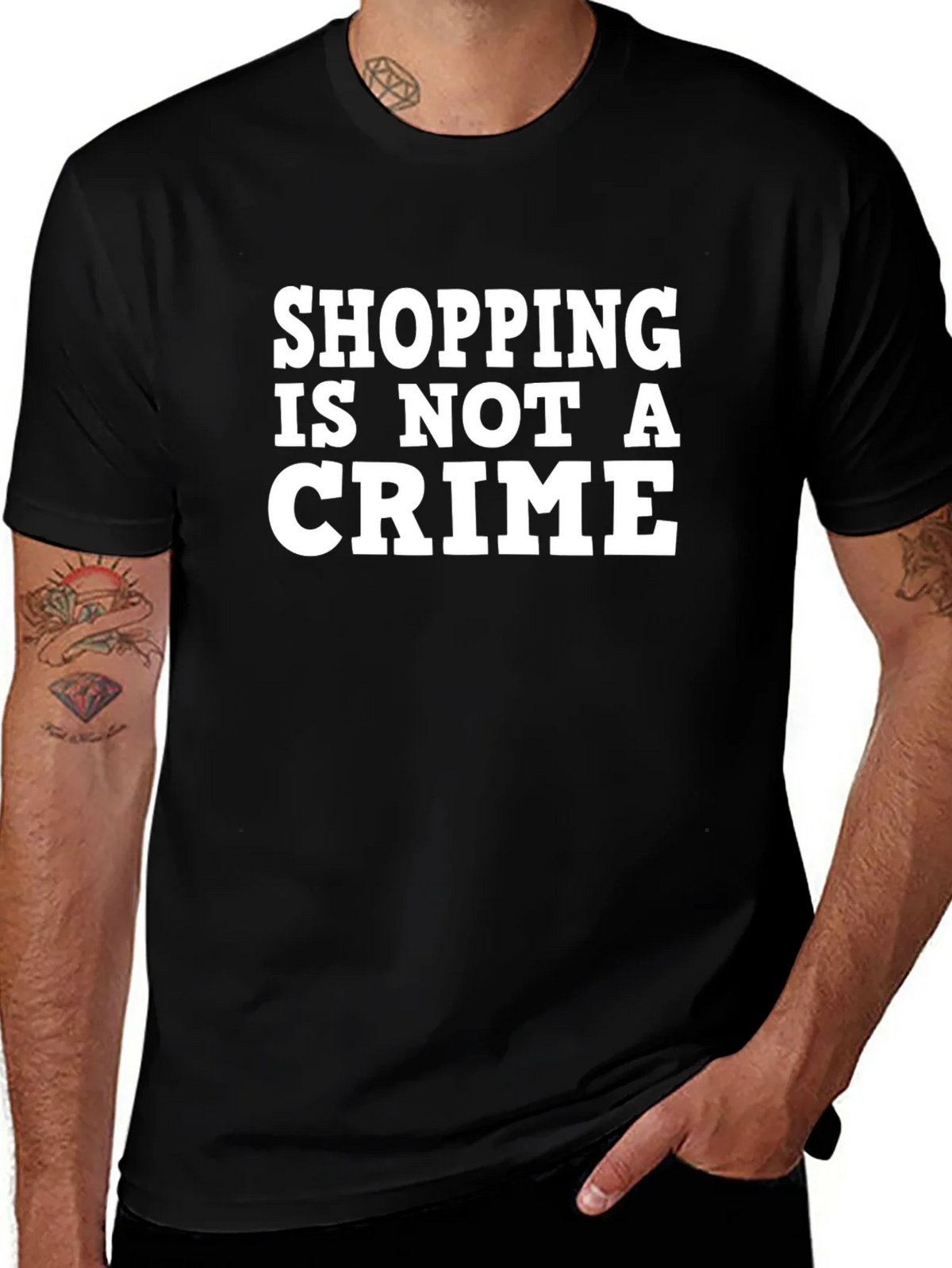Shopping Is Not A Crime T-Shirt product image 1