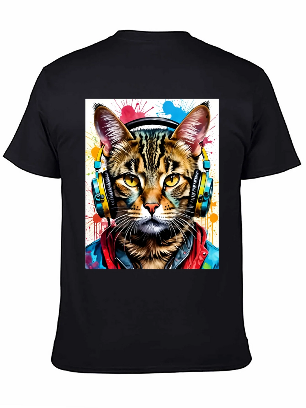 Cool Cat T-Shirt - Headphones & Streetwear Style product image 4