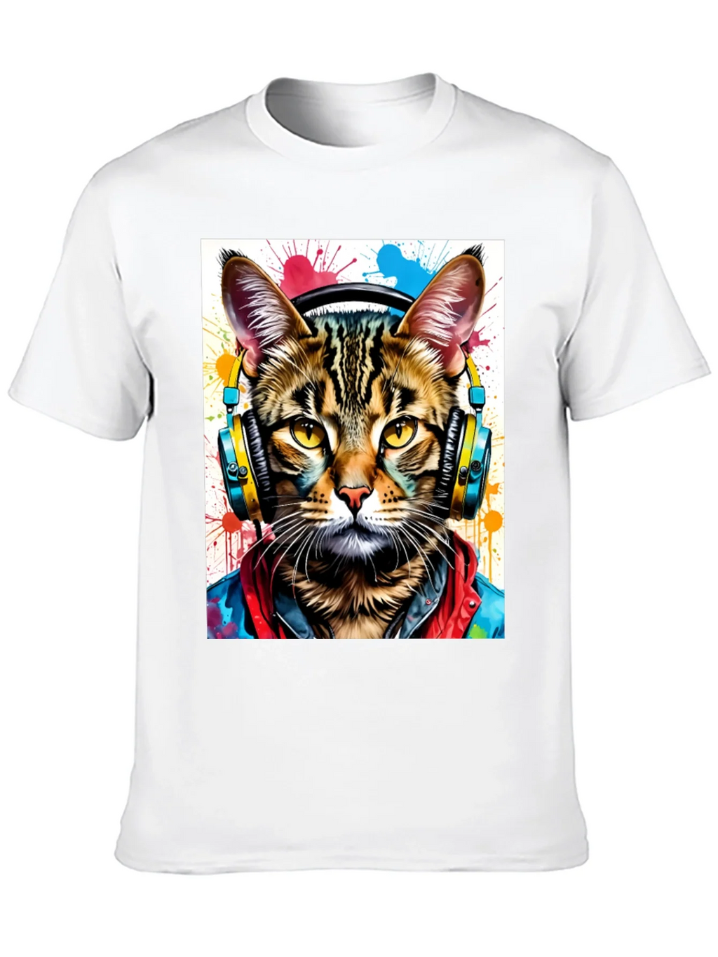 Cool Cat T-Shirt - Headphones & Streetwear Style product image 9